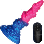 Deluxe Lord Kraken Vibrating 8" Silicone Dildo With Remote By Creature Cocks