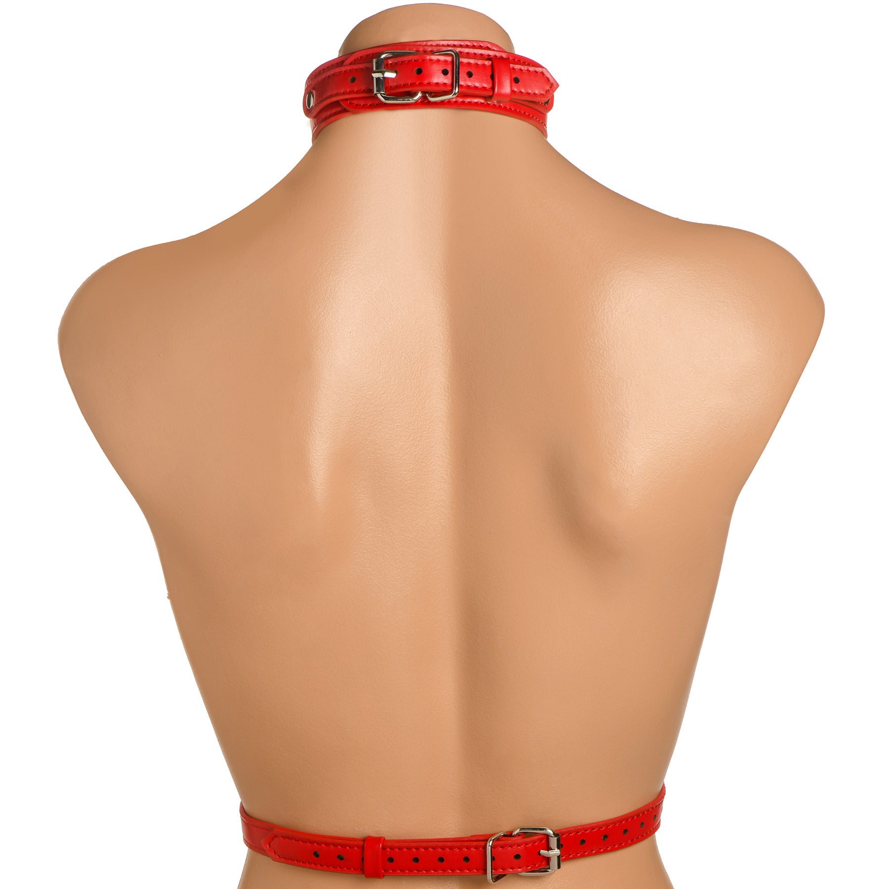 Master Series Vixen Breast Enhancing Harness - Red