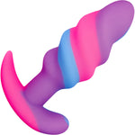 Unicorn Swirl Silicone Butt Plug By Creature Cocks - Small