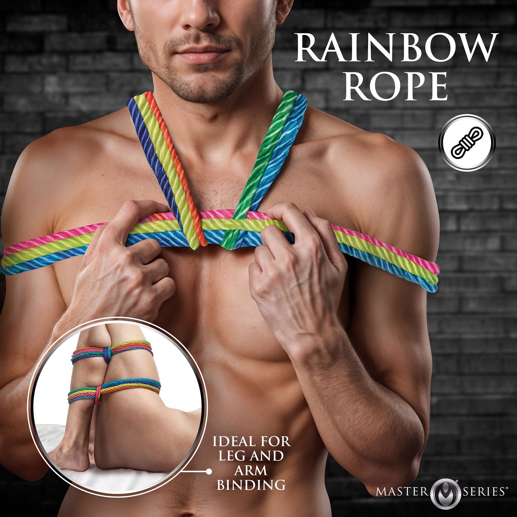 Master Series Rainbow Bondage Rope