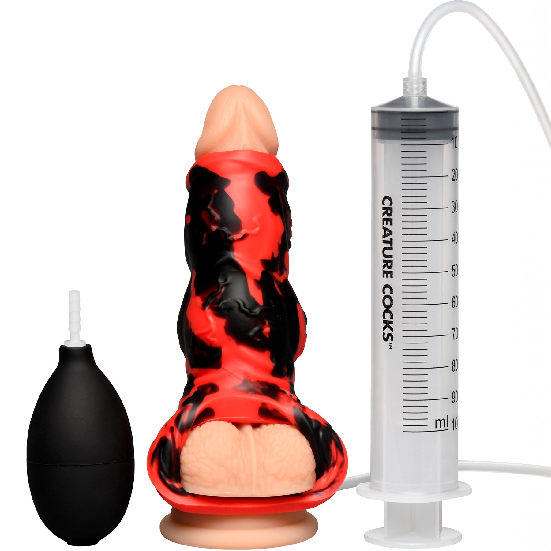 Hell Hound Squirting Silicone Penis Enhancer By Creature Cocks