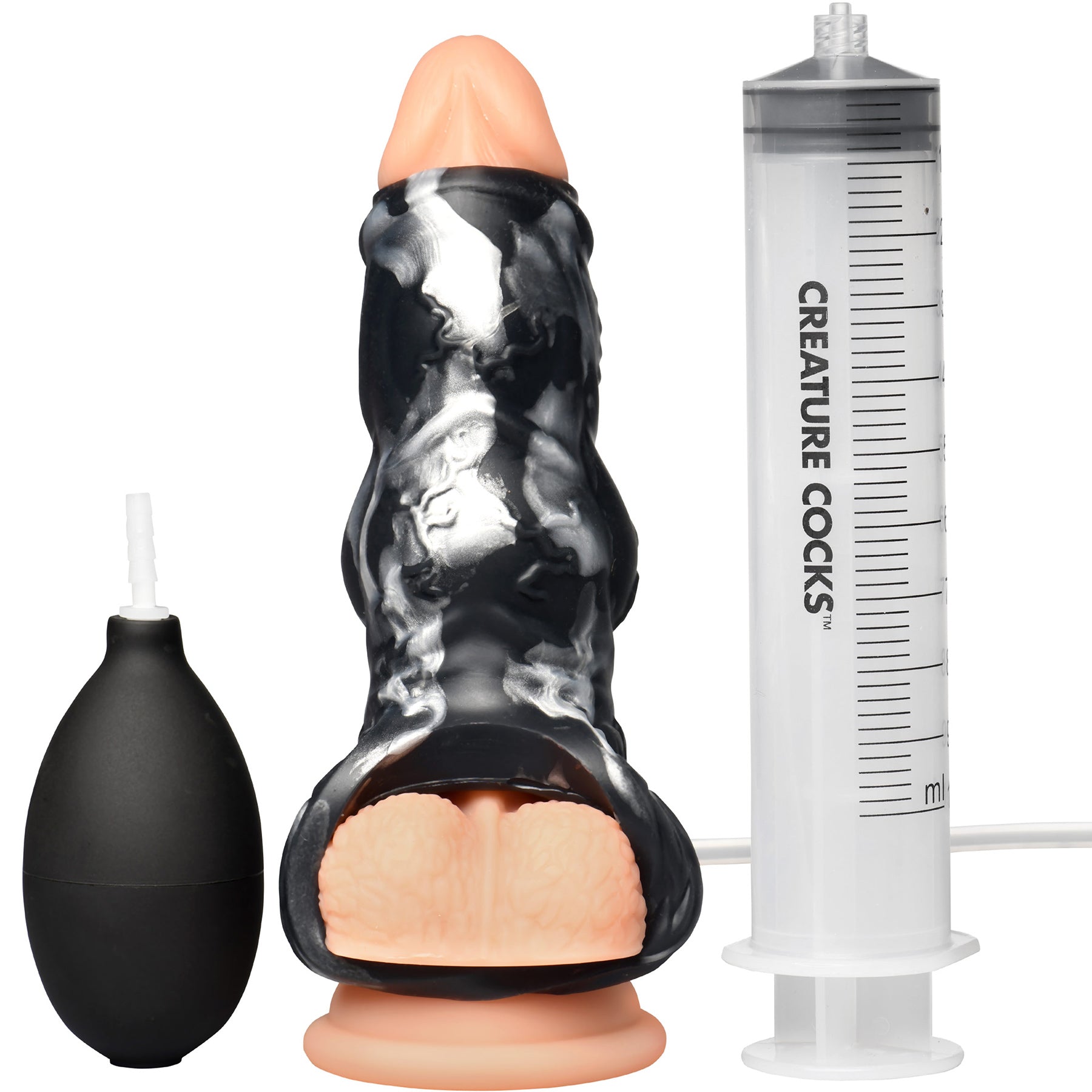 Night Prowler Squirting Silicone Penis Enhancer By Creature Cocks