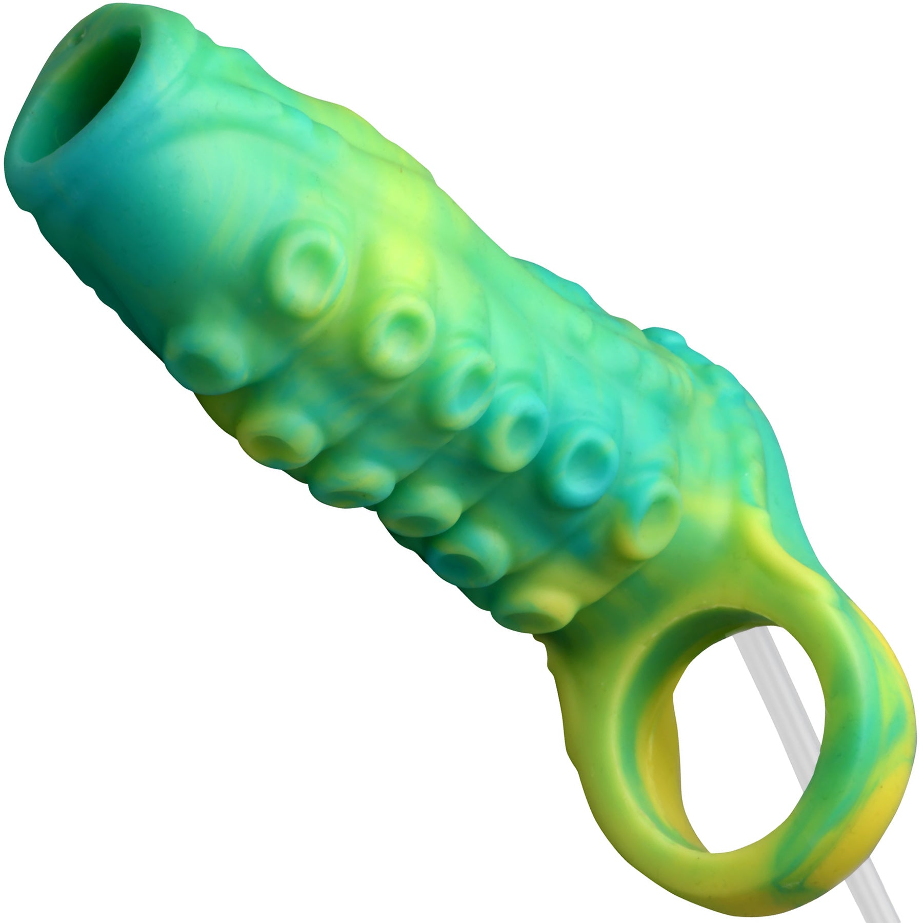Tentacle Squirting Silicone Penis Enhancer By Creature Cocks - Green