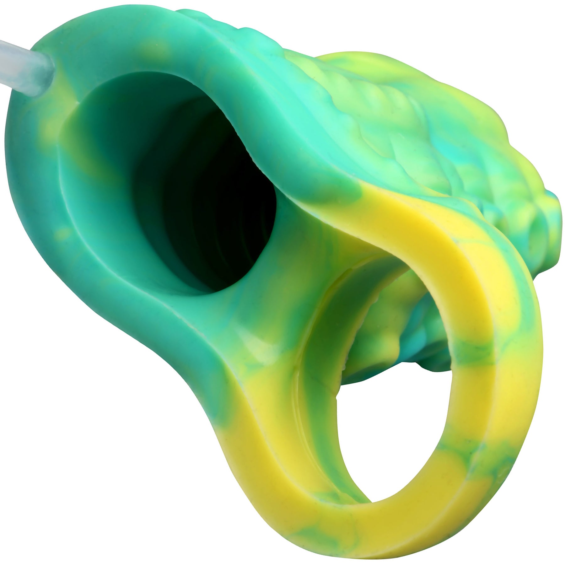 Tentacle Squirting Silicone Penis Enhancer By Creature Cocks - Green