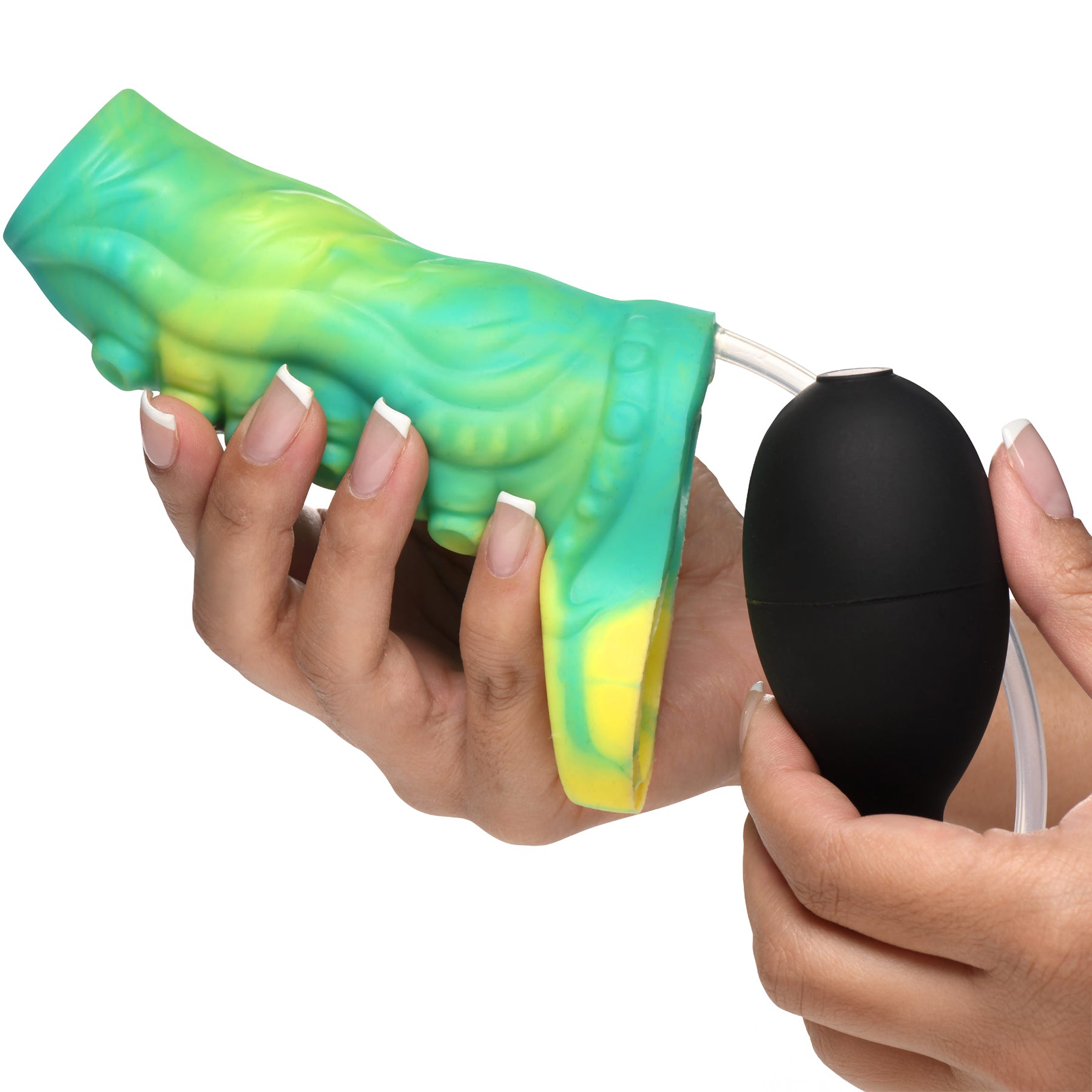 Tentacle Squirting Silicone Penis Enhancer By Creature Cocks - Green