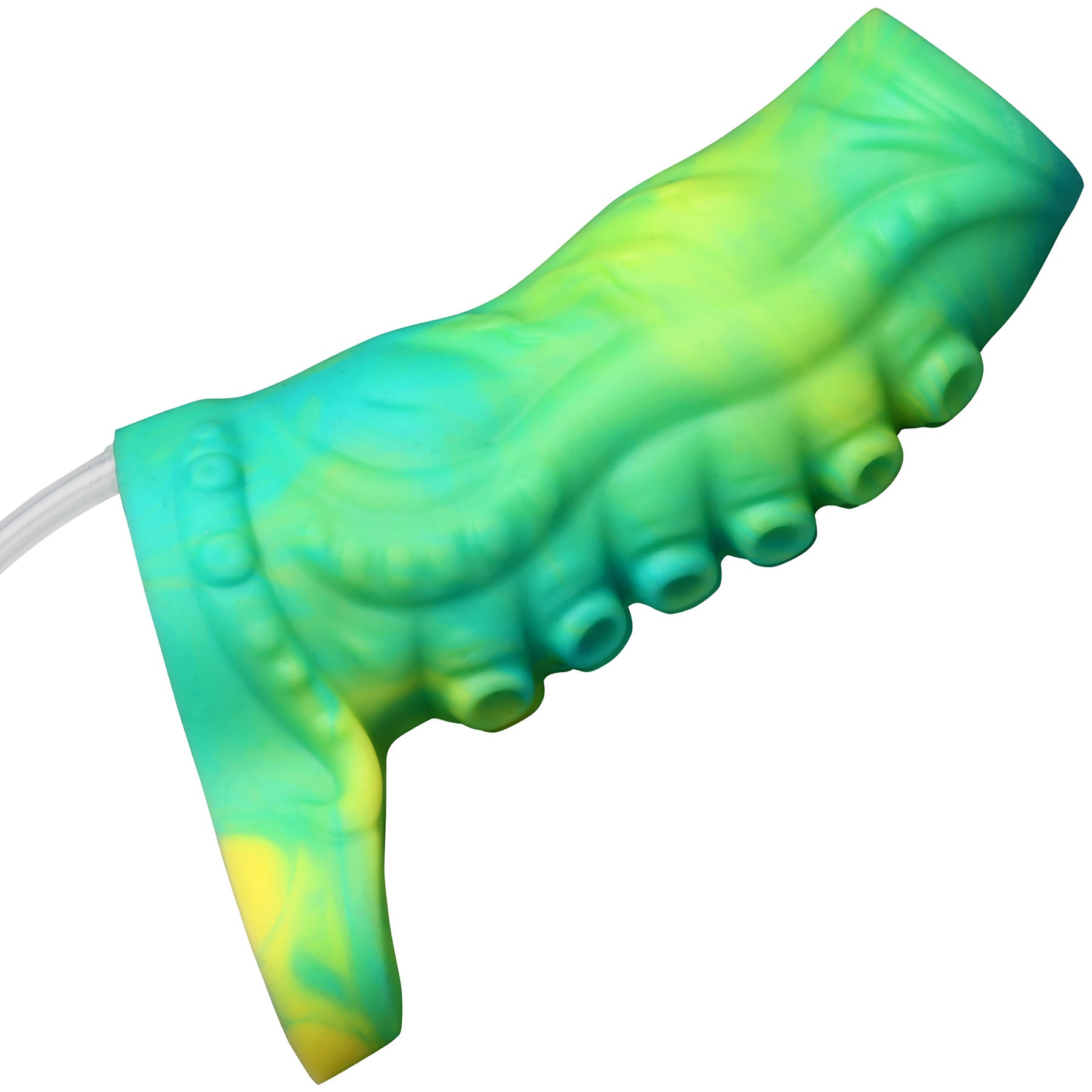 Tentacle Squirting Silicone Penis Enhancer By Creature Cocks - Green