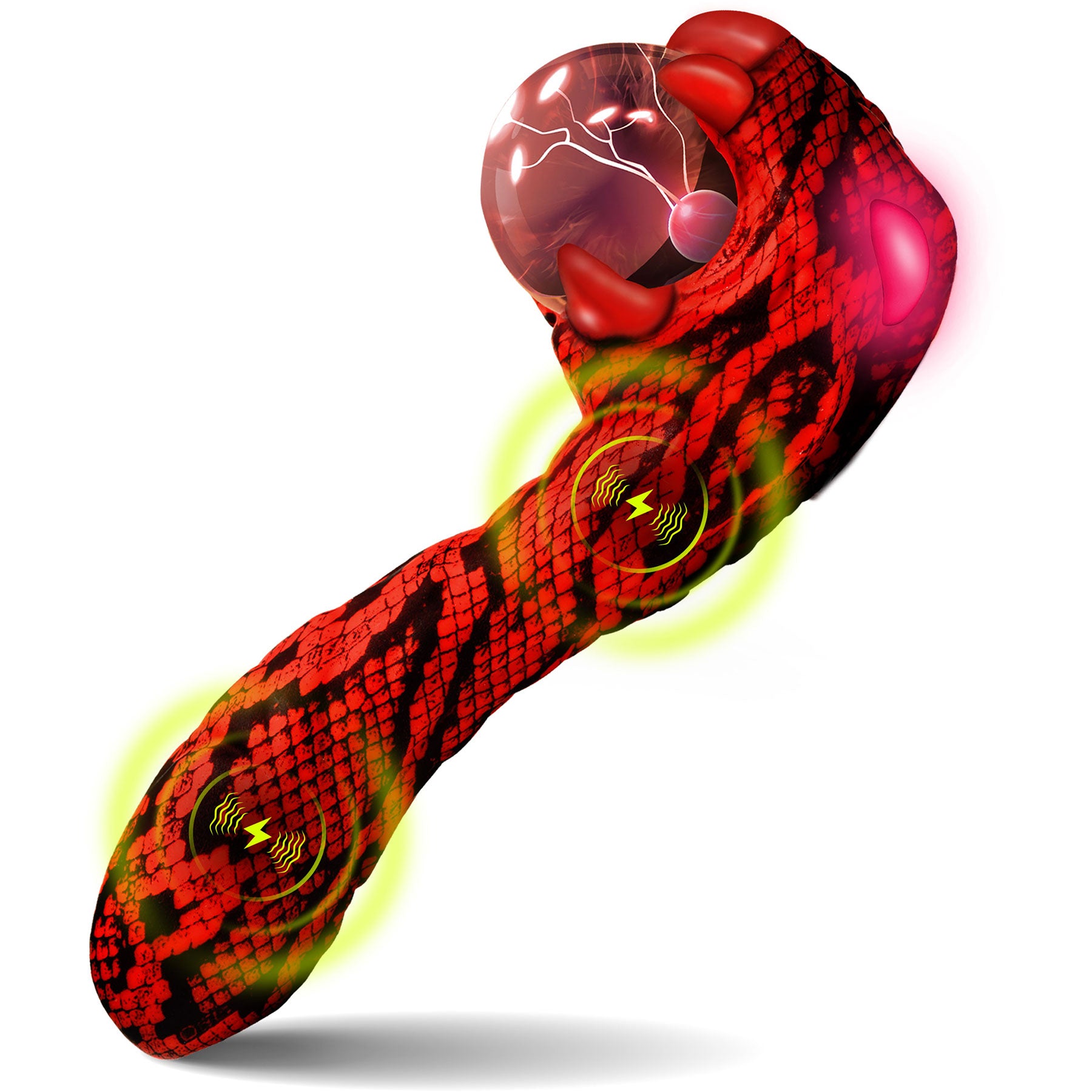 Cobra Rechargeable Silicone Dual Use Plasma Vibrator By Creature Cocks