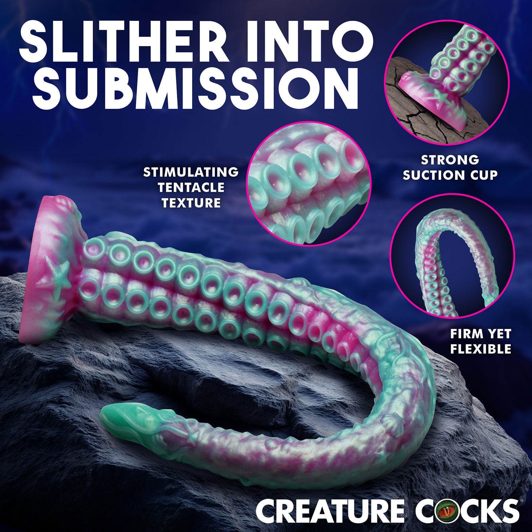 Tenta Harness Silicone Dildo With Harness By Creature Cocks