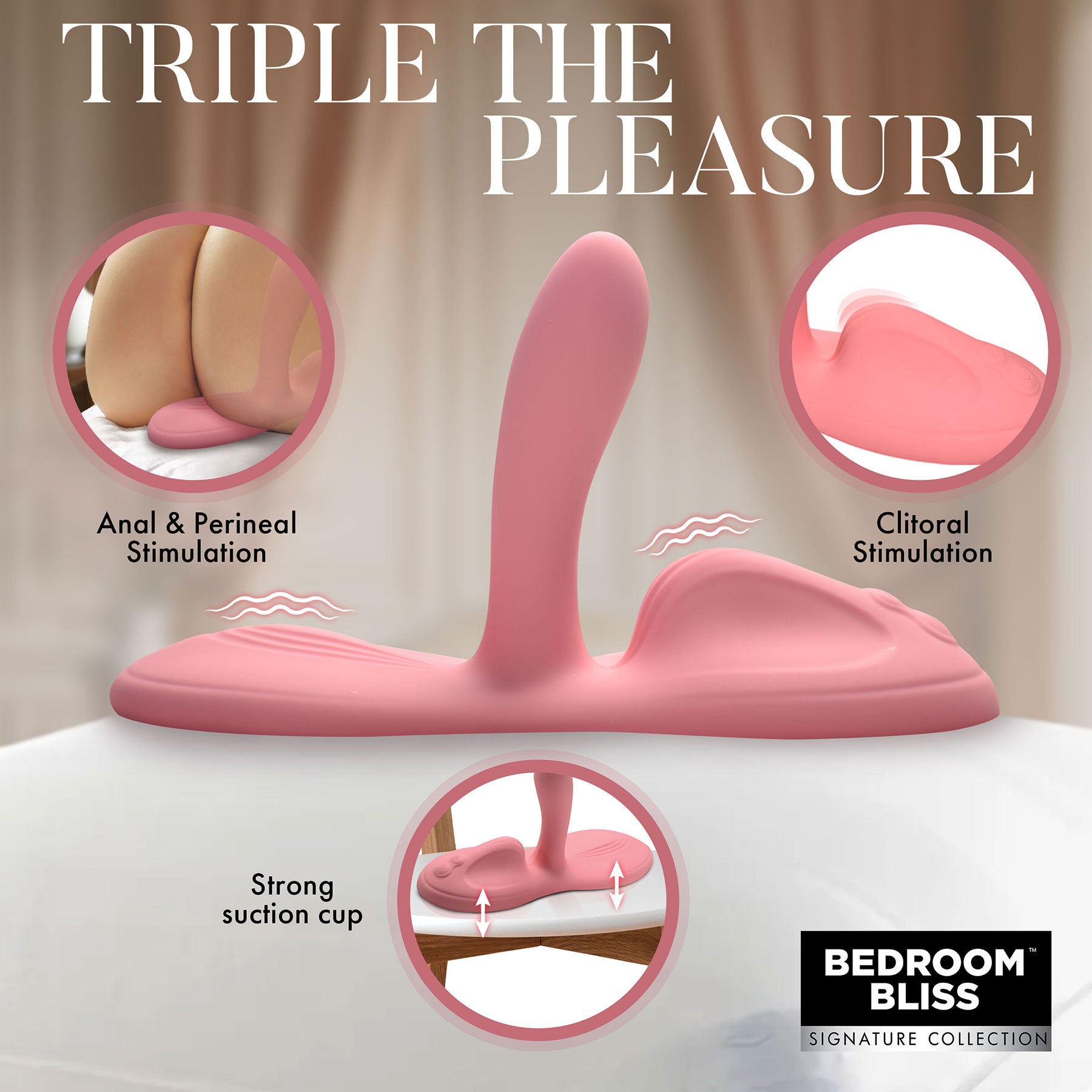 Bedroom Bliss Lover's Grinder Vibrating Silicone Grinder With Remote