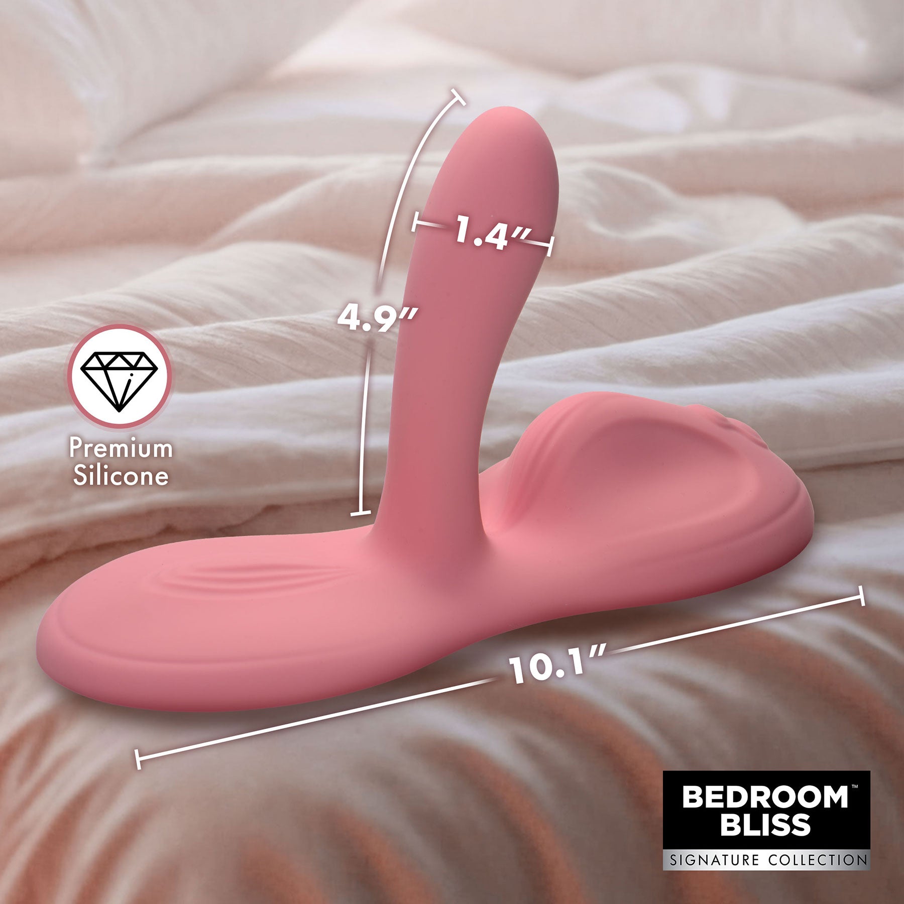 Bedroom Bliss Lover's Grinder Vibrating Silicone Grinder With Remote
