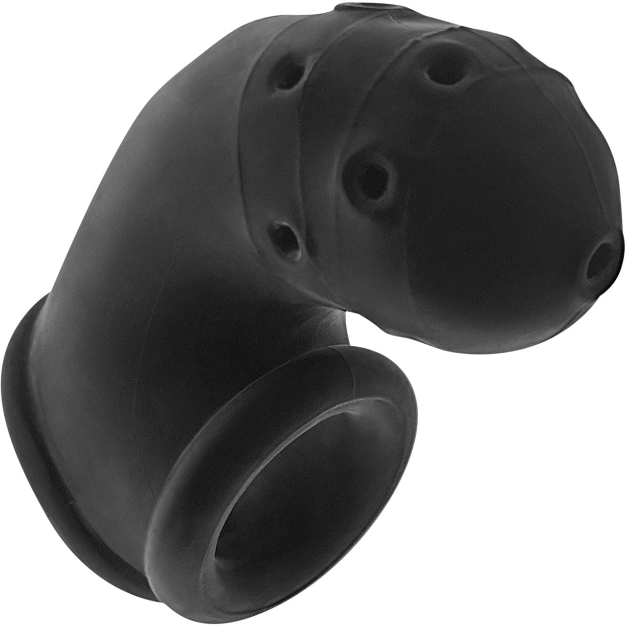 Oxballs Airlock Vented Chastity Cage - Black Ice