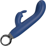 PrimO Rabbit Rechargeable Waterproof Silicone Dual Stimulation Vibrator By Screaming O - Blueberry