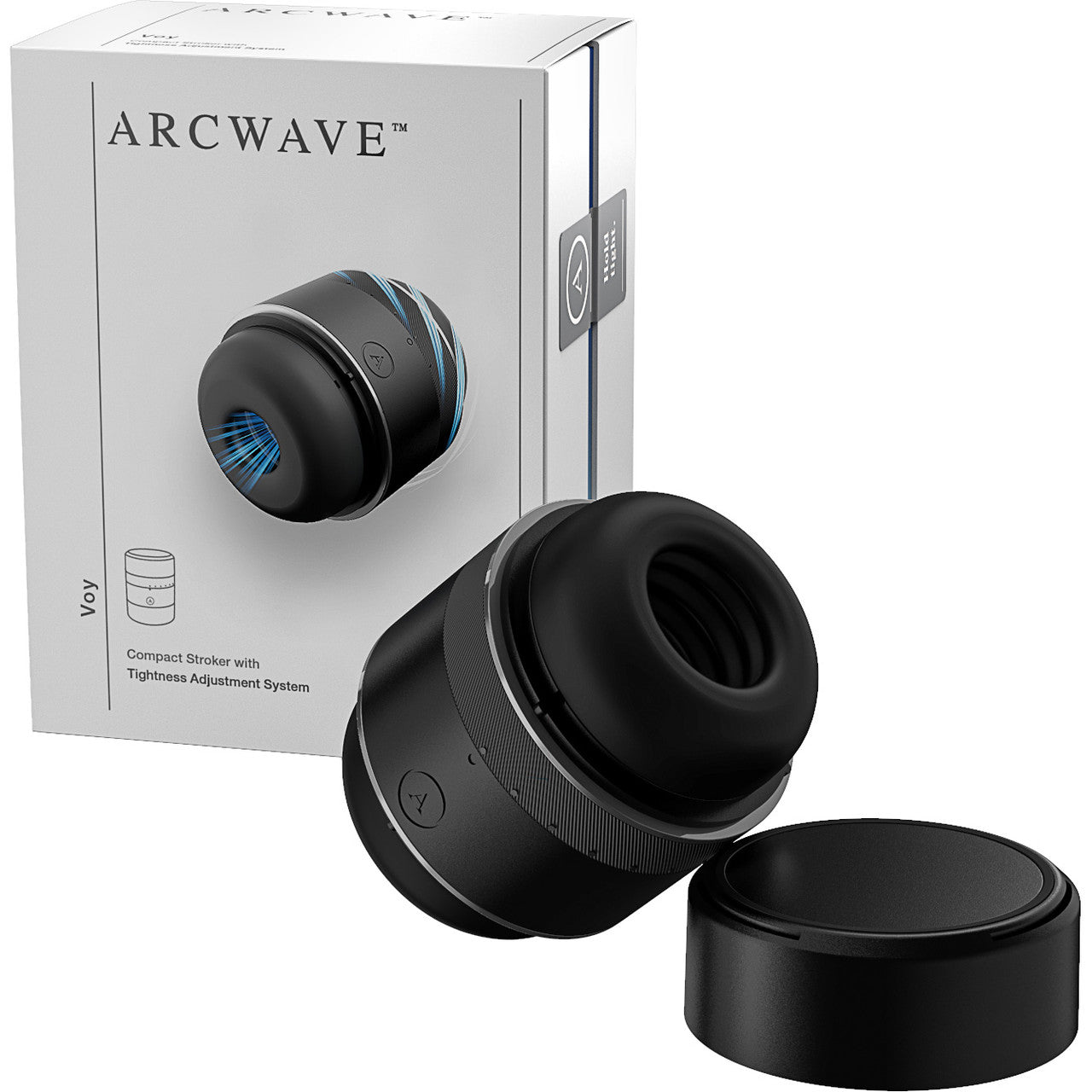 Arcwave Voy Penis Masturbator - Silicone Dual End Adjustable Compact Stroker