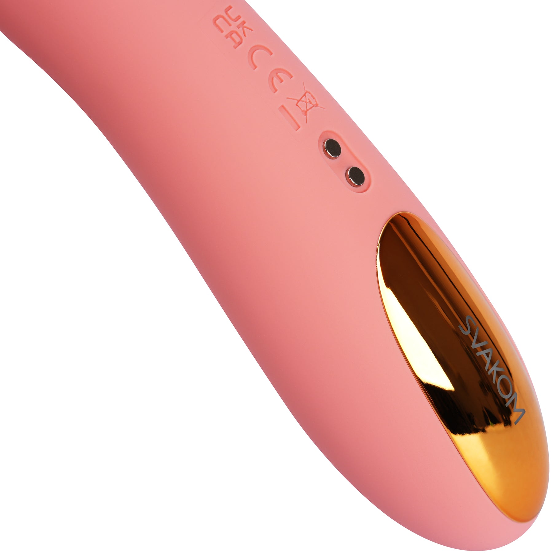 SVAKOM AVA NEO Waterproof Rechargeable Interactive Thrusting Silicone Vibrator - Pink