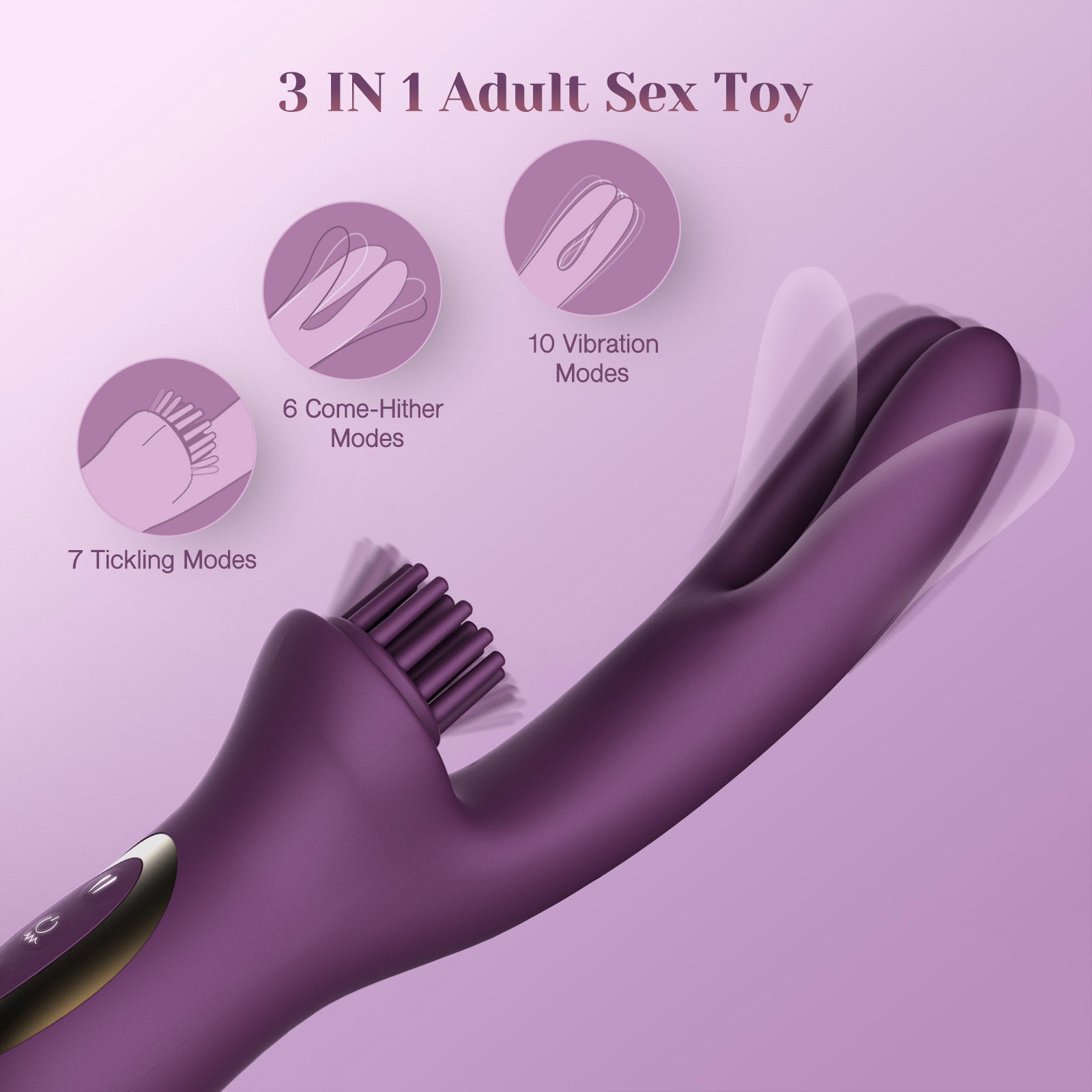Tracy's Dog Elatia Clitoral Tickling & G-Spot Massaging Rechargeable Vibrator