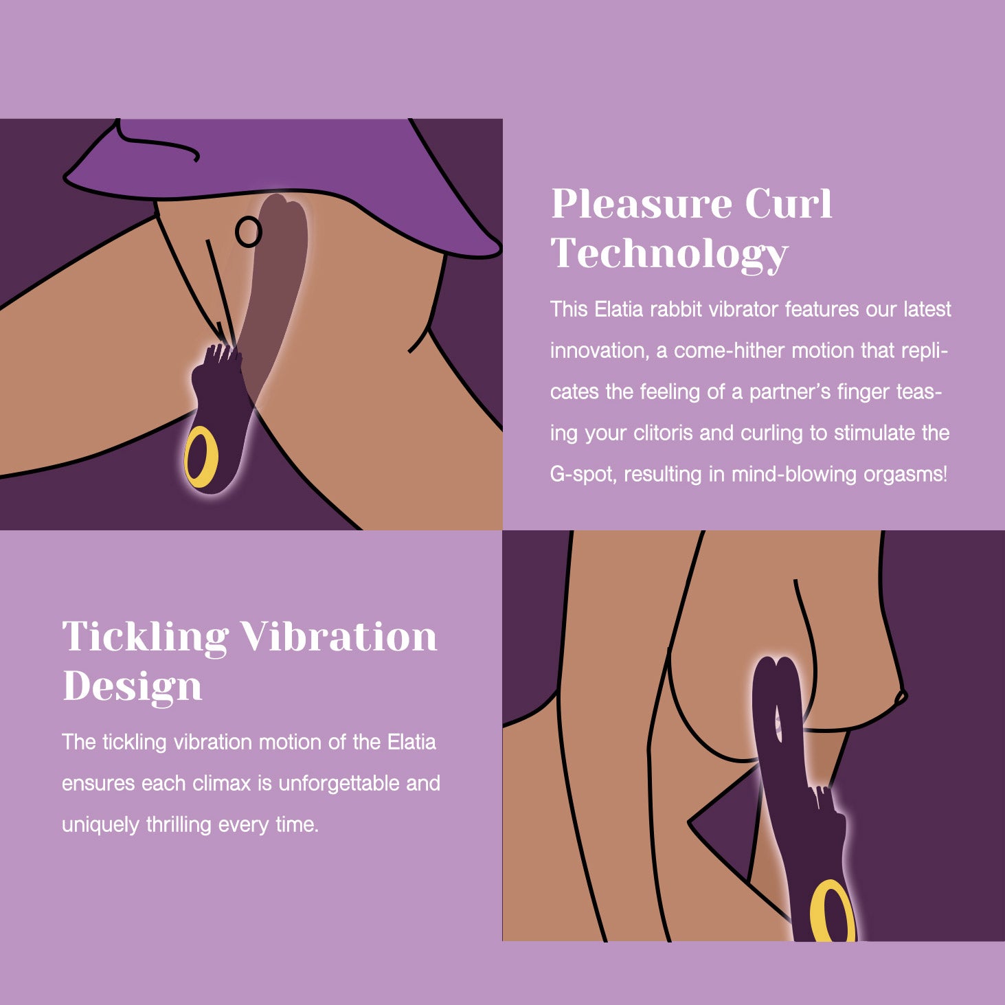 Tracy's Dog Elatia Clitoral Tickling & G-Spot Massaging Rechargeable Vibrator