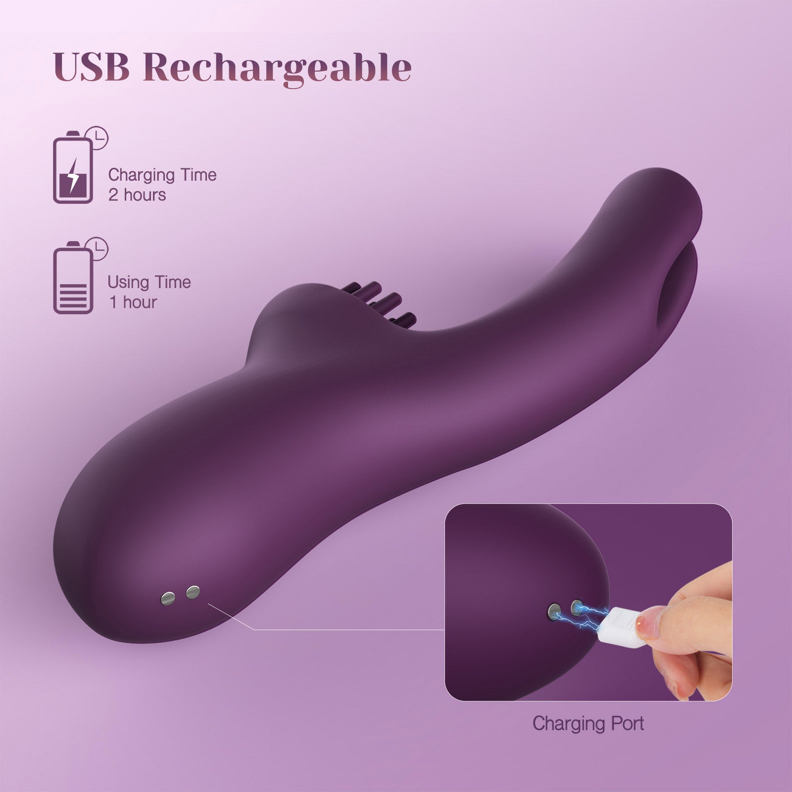 Tracy's Dog Elatia Clitoral Tickling & G-Spot Massaging Rechargeable Vibrator