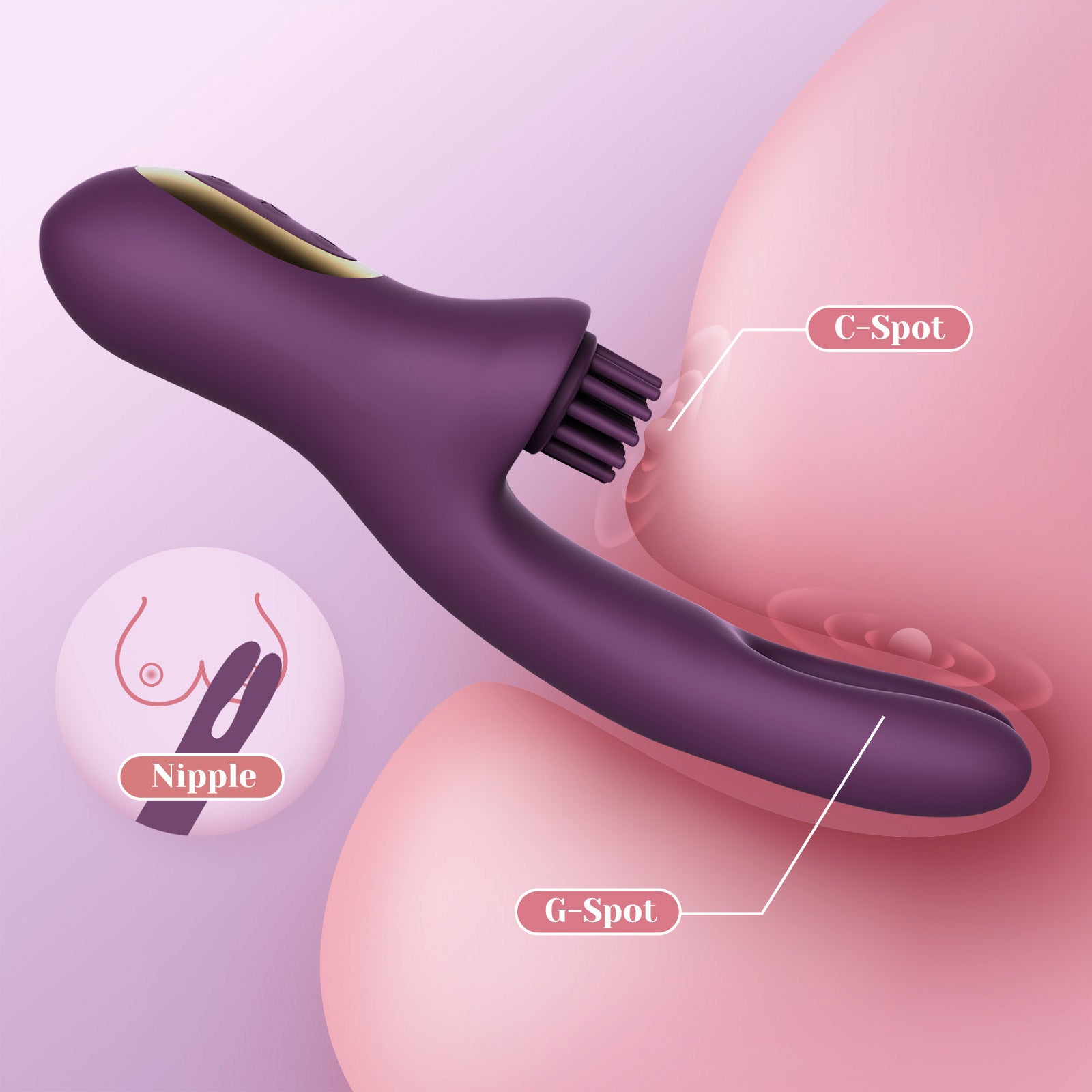 Tracy's Dog Elatia Clitoral Tickling & G-Spot Massaging Rechargeable Vibrator