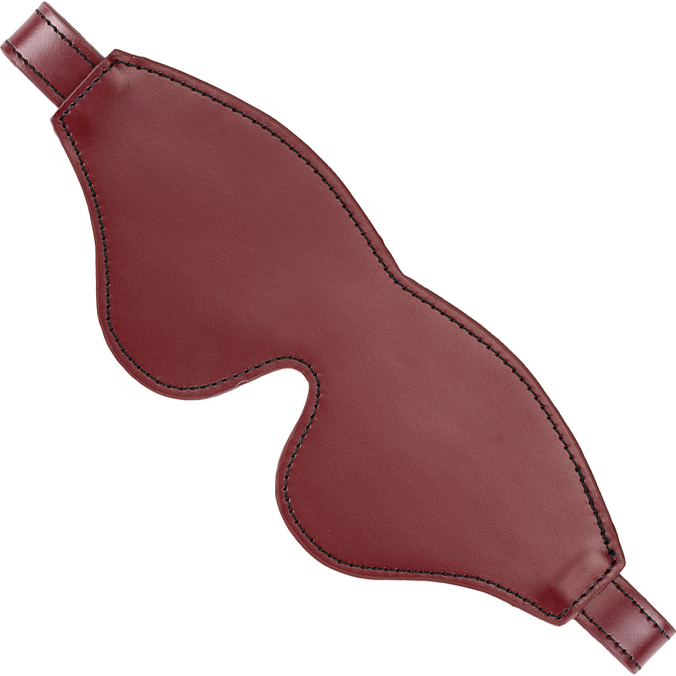 Wine Red Leather Blindfold With Rose Gold Buckle By Liebe Seele