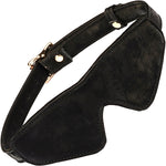 Boudoir Amor Black Blindfold with Gold Buckle By Liebe Seele