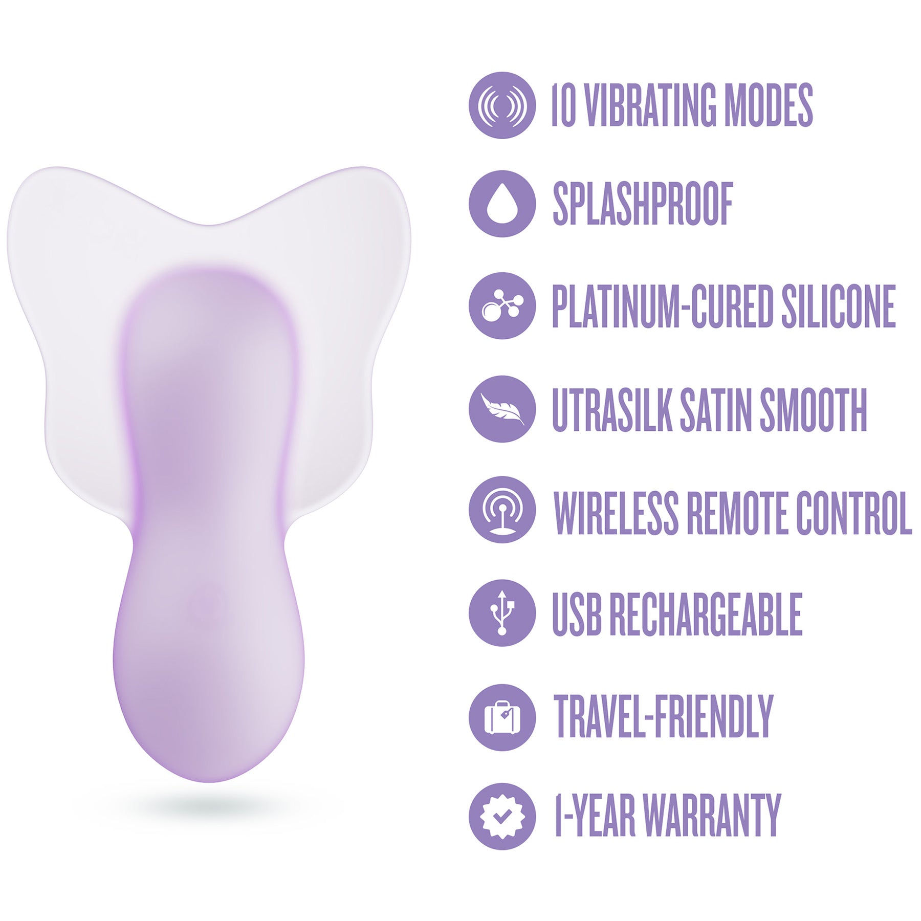 Play With Me Flutter Love Rechargeable Silicone Clitoral Vibrator By Blush