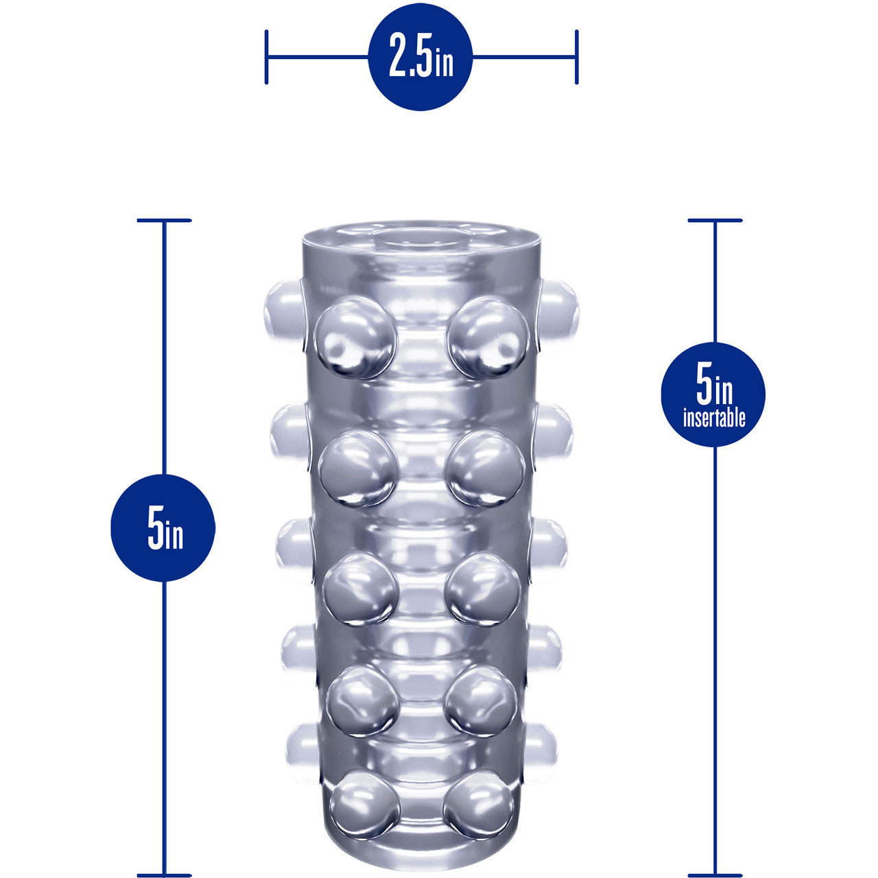 Rize Swich Self Lubricating Glow In The Dark Open Ended Penis Stroker By Blush