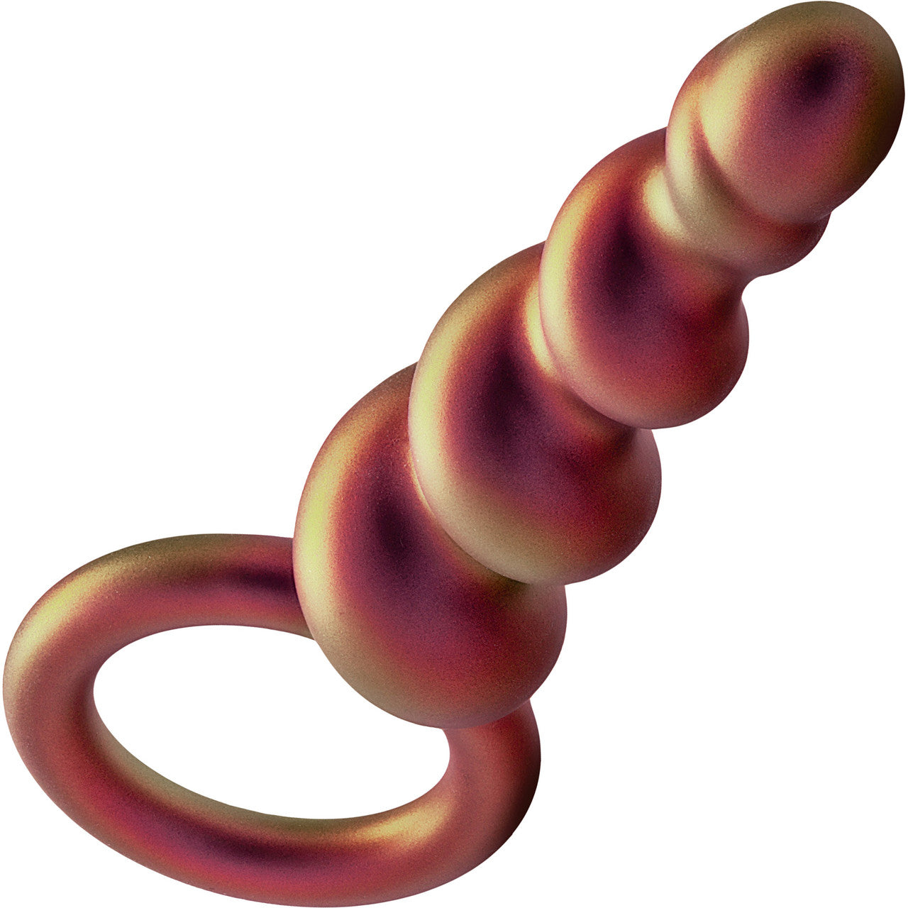 Anal Adventures Matrix Spiral Loop Silicone Butt Plug By Blush - Copper