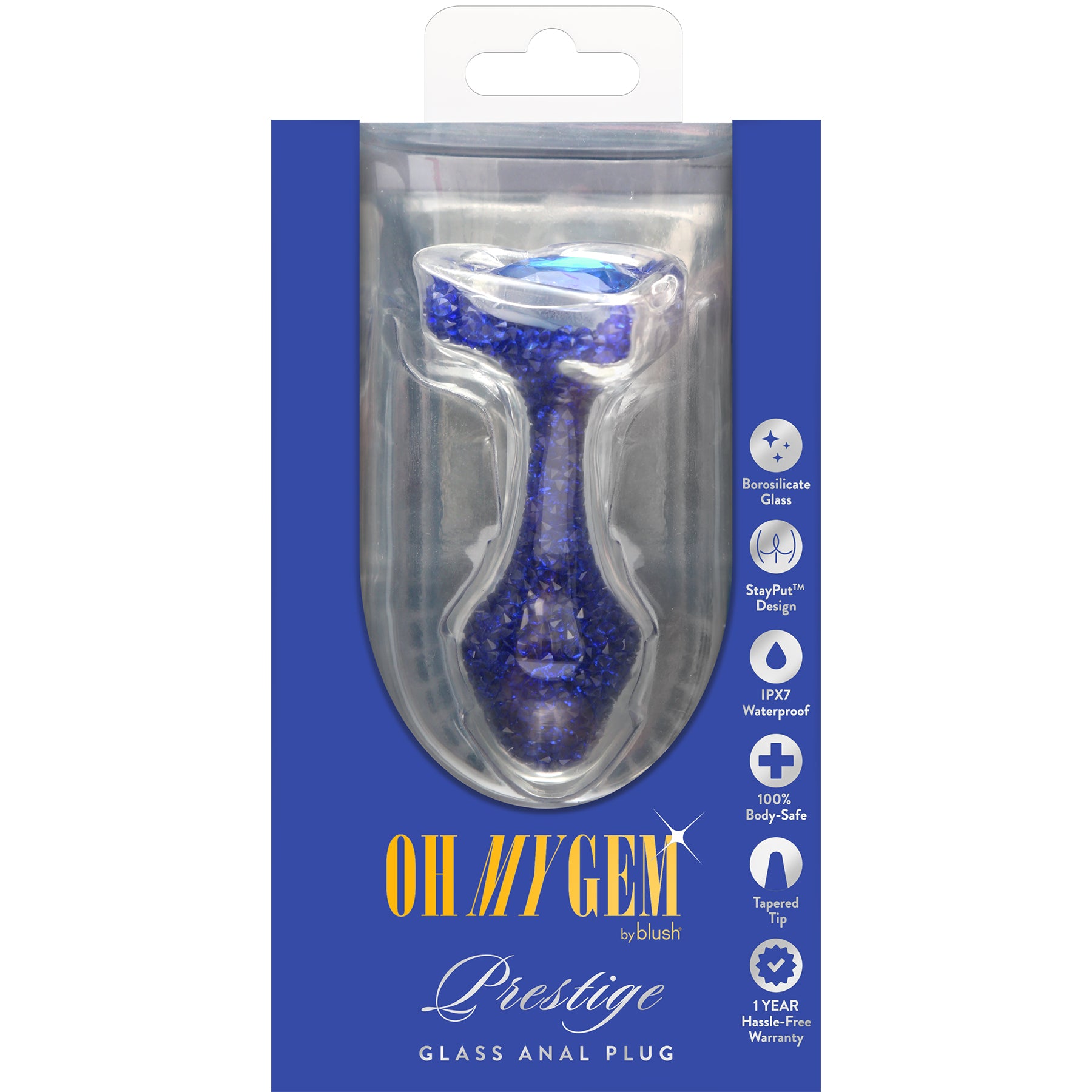 Oh My Gem Prestige Glass Anal Plug By Blush