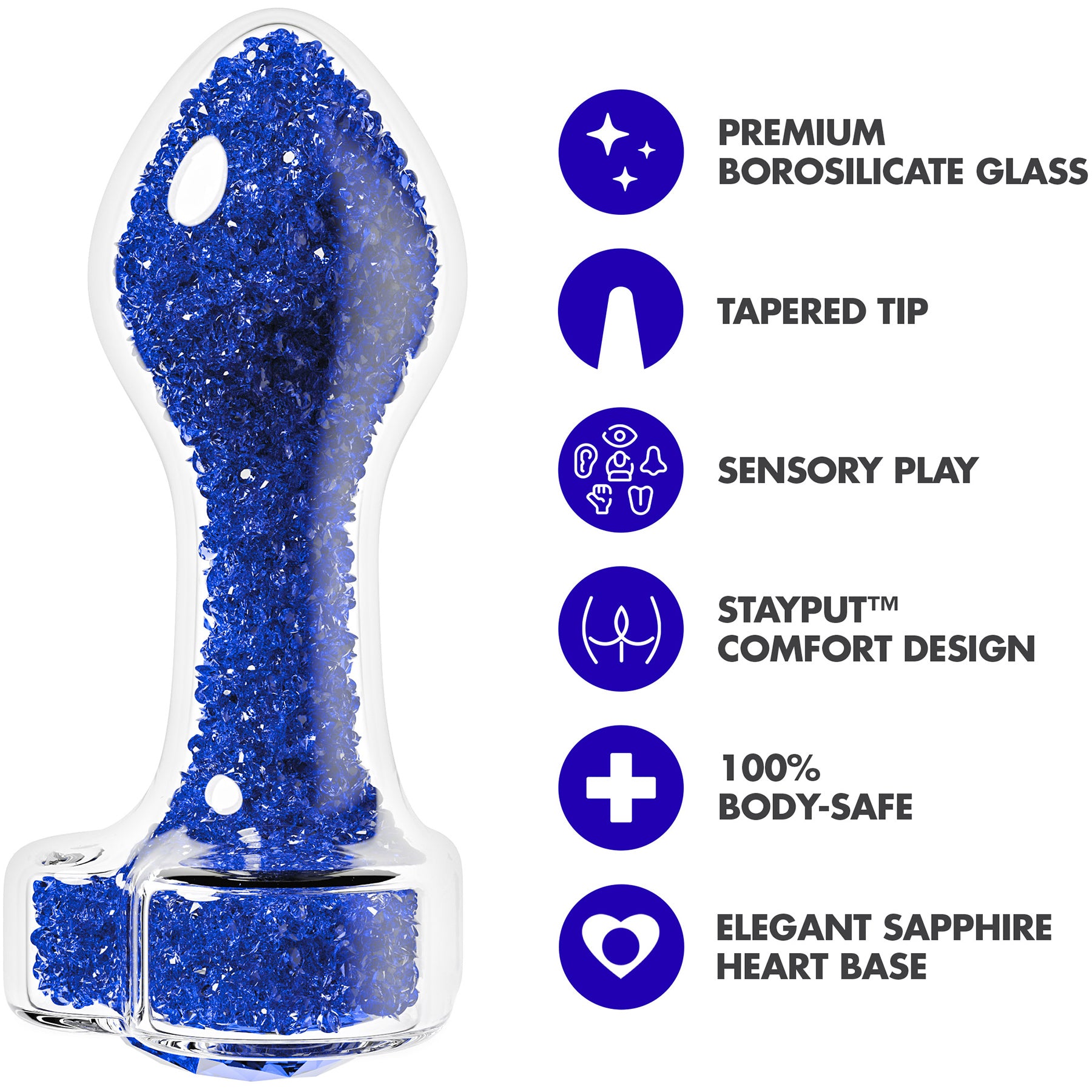 Oh My Gem Prestige Glass Anal Plug By Blush