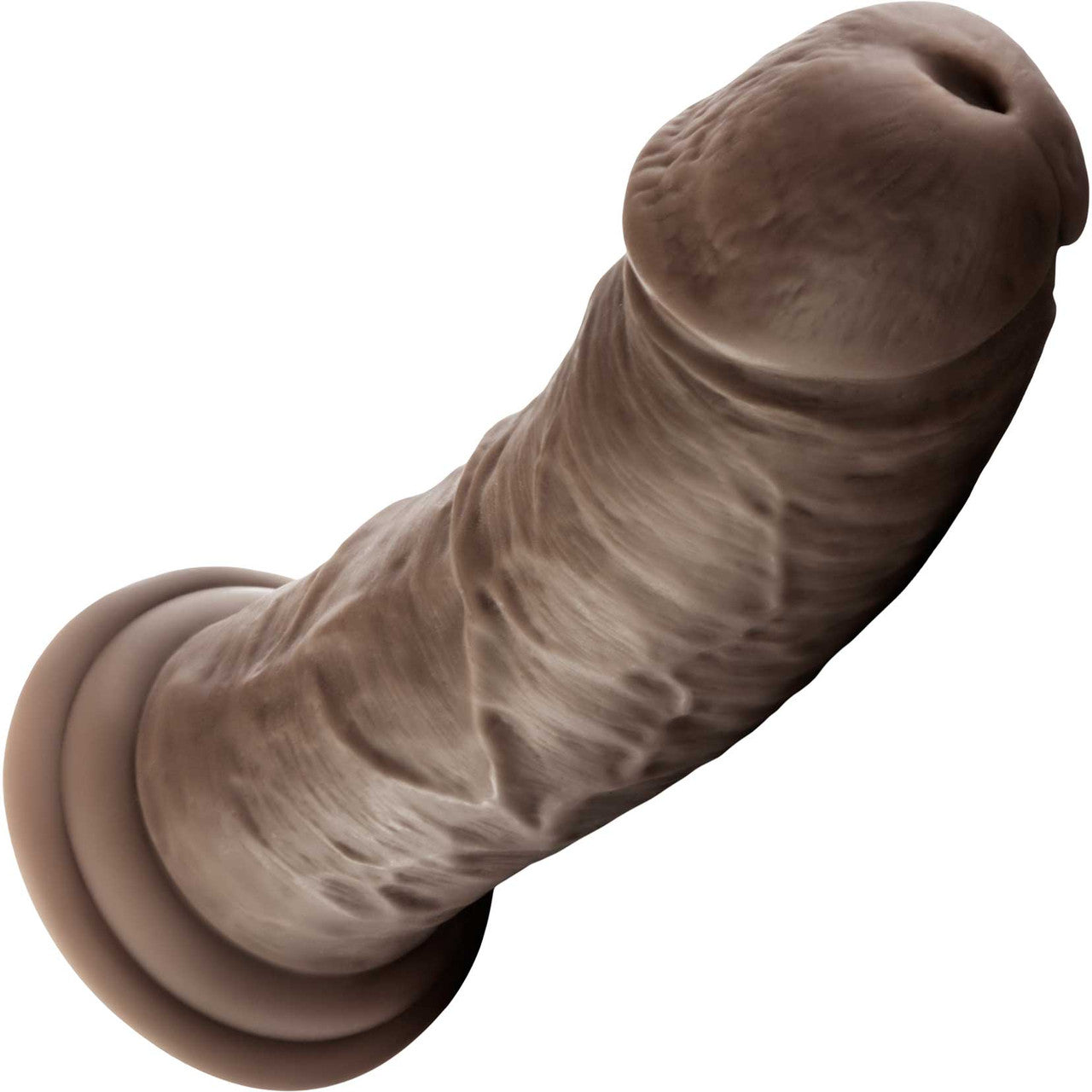 Dr. Skin Dr. Shepherd 8" Realistic Posable Silicone Dildo With Suction Cup By Blush - Chocolate