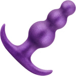 Anal Adventures Matrix Supernova Beaded Silicone Butt Plug By Blush - Galactic Purple