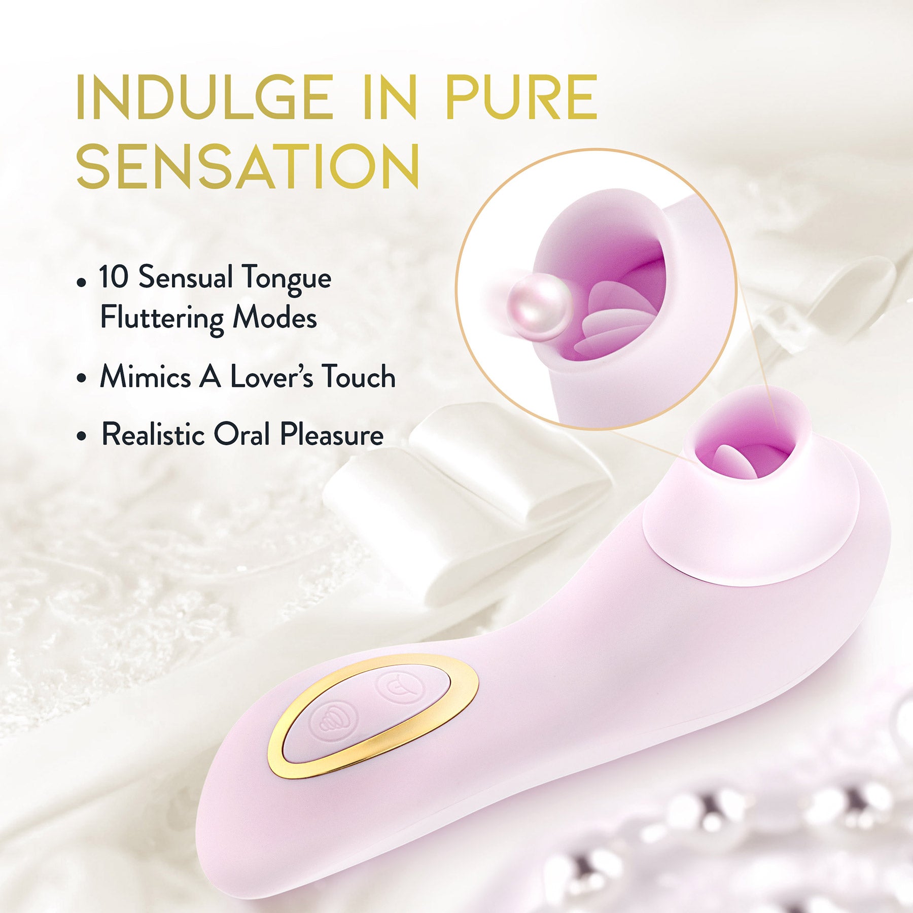 Delice Fleur Air Pulsing Rechargeable Silicone Clitoral Vibrator