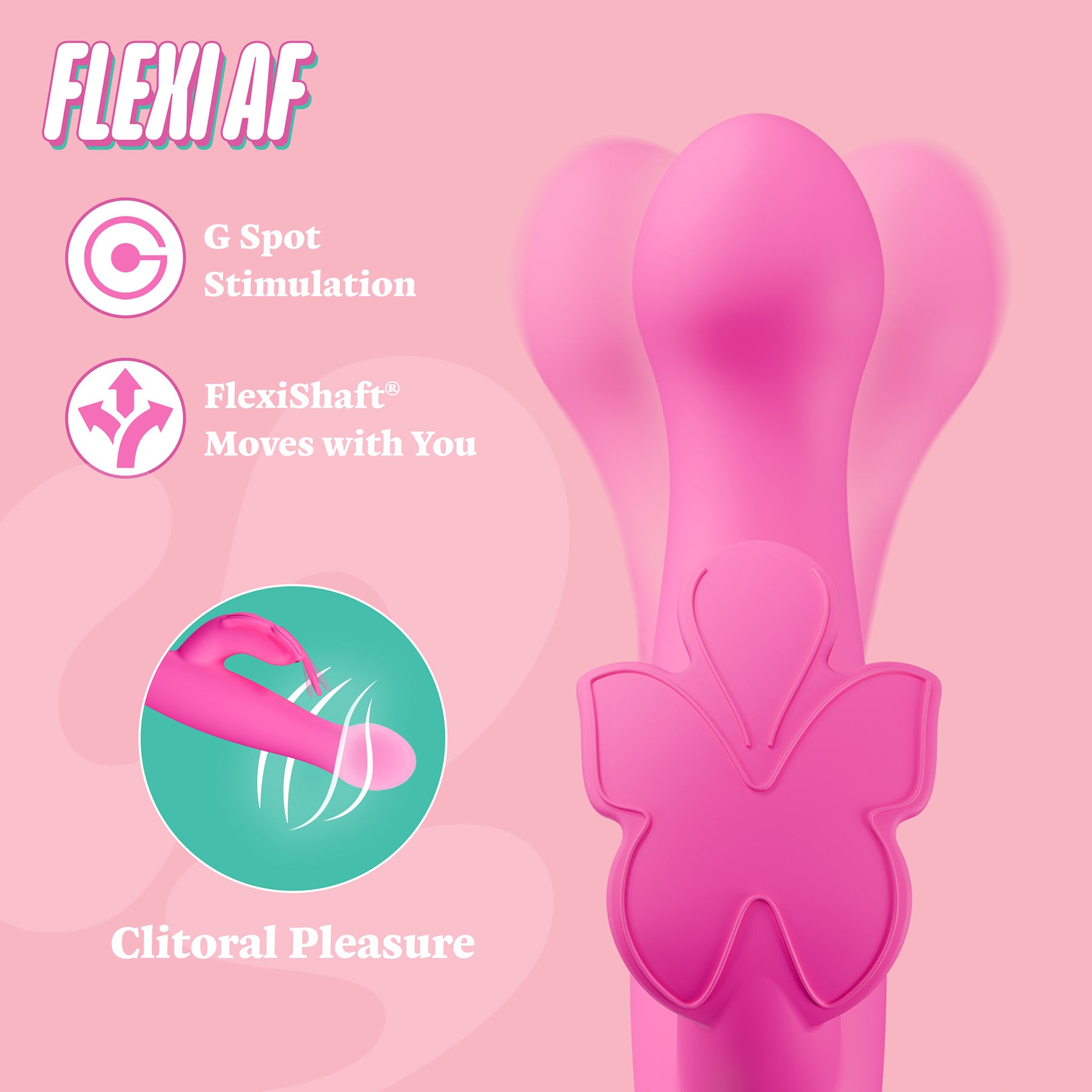 ARIA® Naughty AF 2.0 Rechargeable Silicone G-Spot Vibrator By Blush