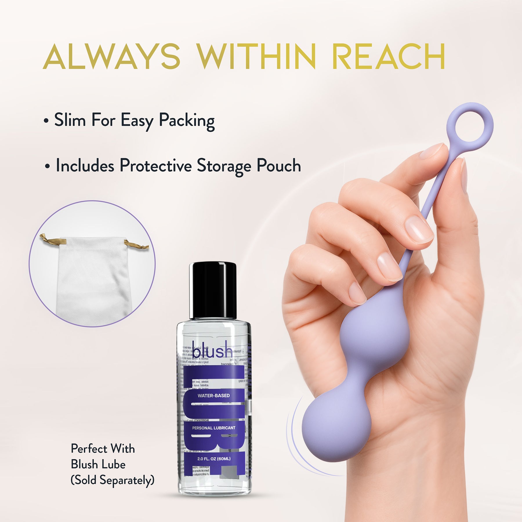 Délice Chéri Silicone Weighted Kegel Trainer By Blush