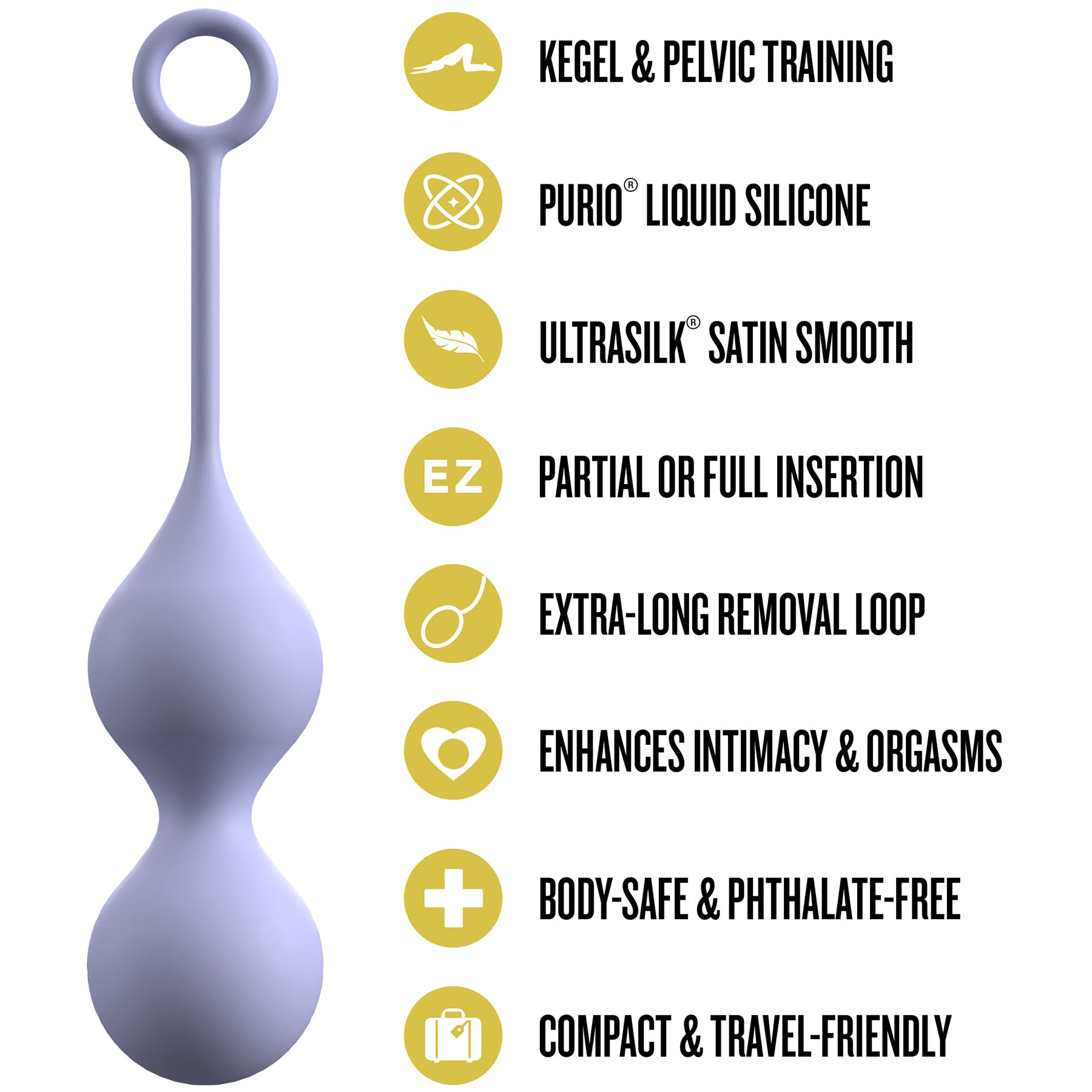 Délice Chéri Silicone Weighted Kegel Trainer By Blush