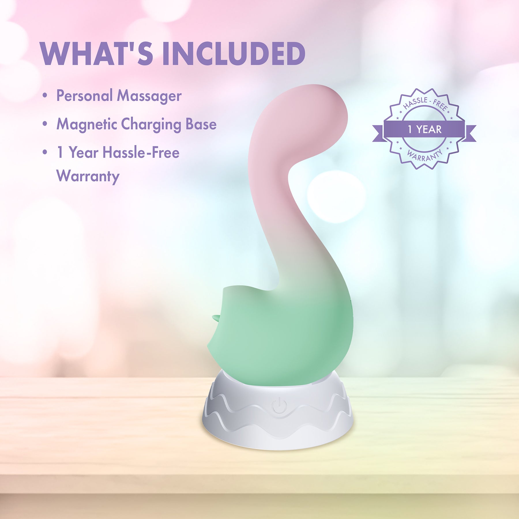 Play With Me Melody Dual-Ended Silicone Clitoral Stimulation Vibrator By Blush