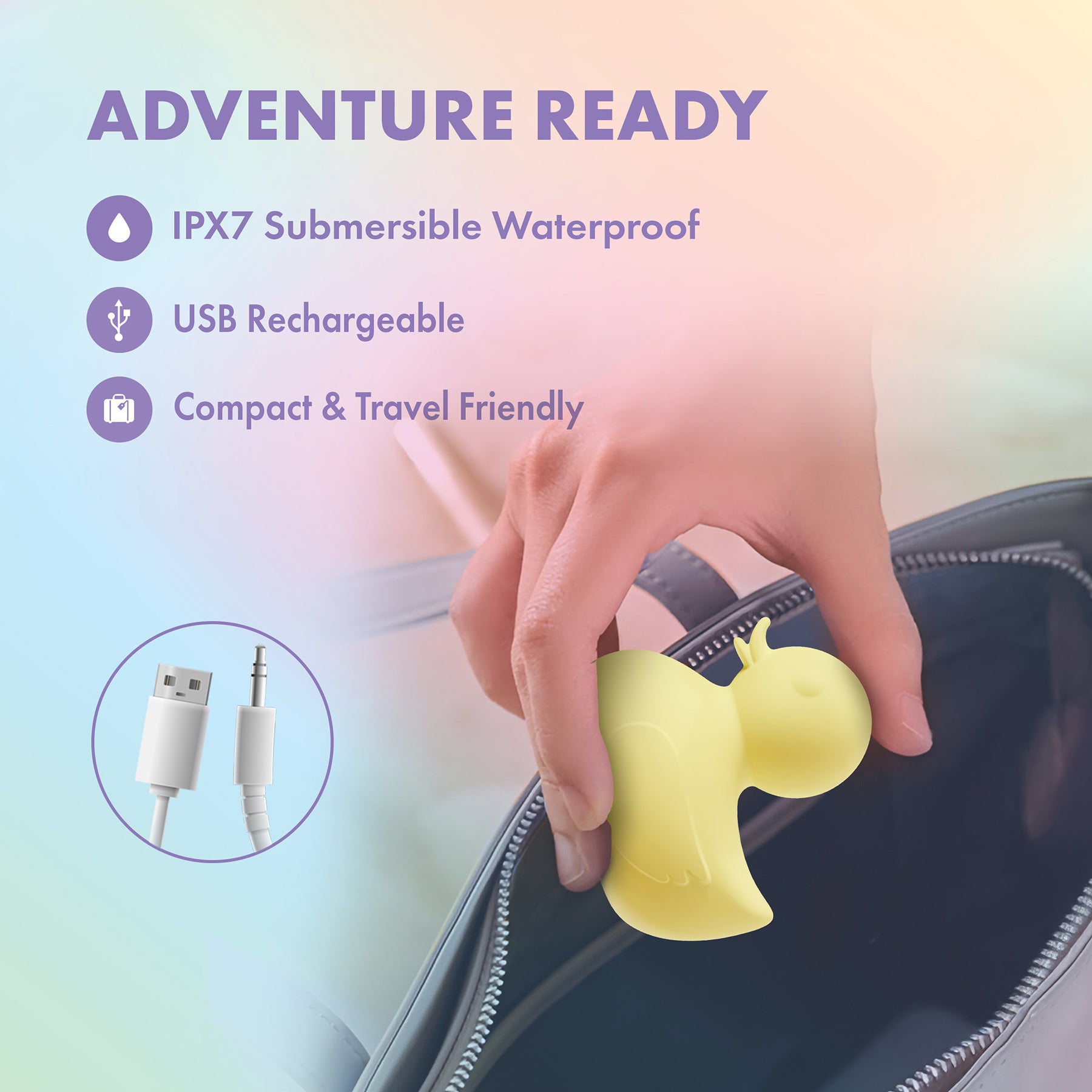 Play With Me Splash Ducky Rechargeable Silicone Vibrator By Blush