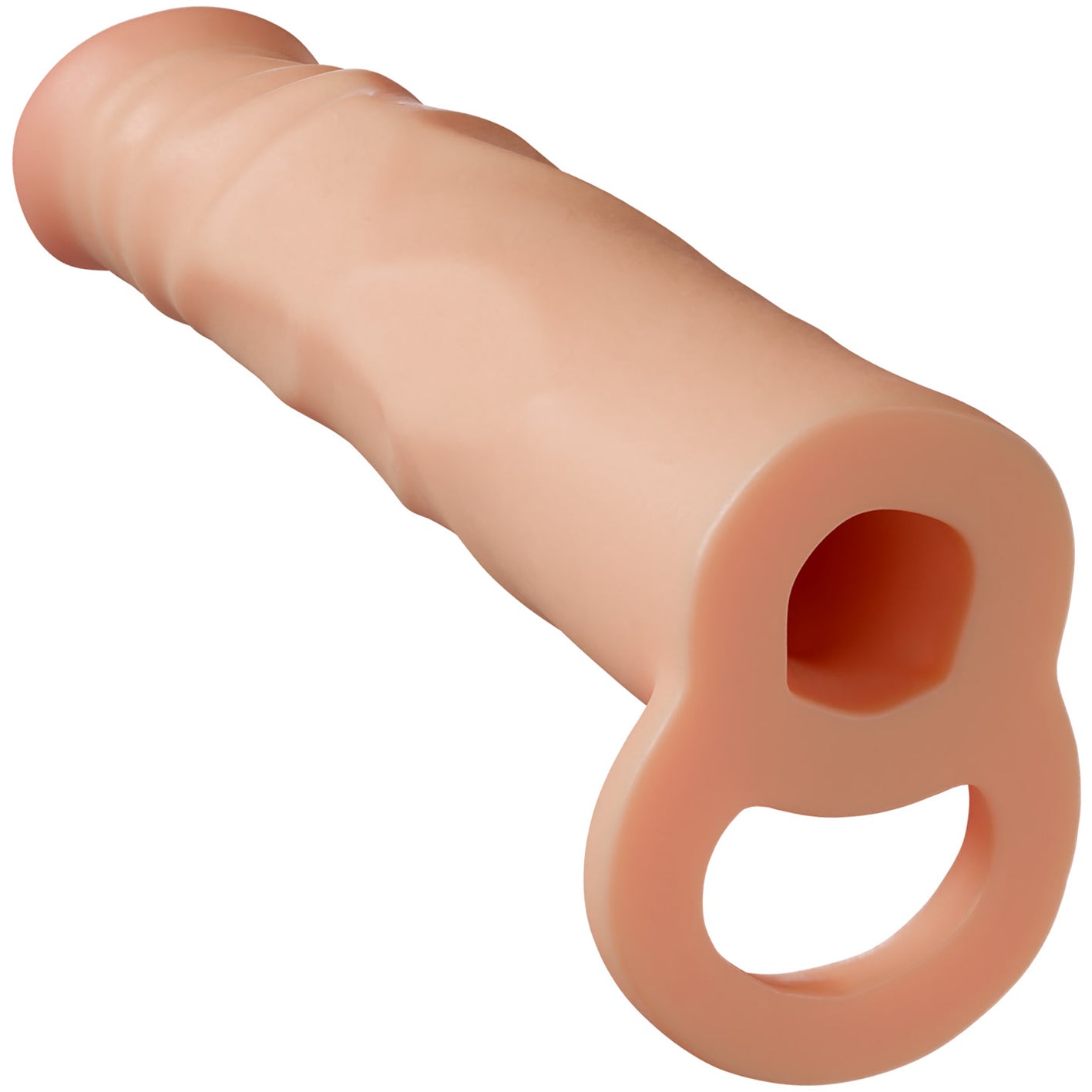 Performance Plus Fortitude Silicone Realistic Penis 2.5" Extender Sleeve With Ball Strap By Blush