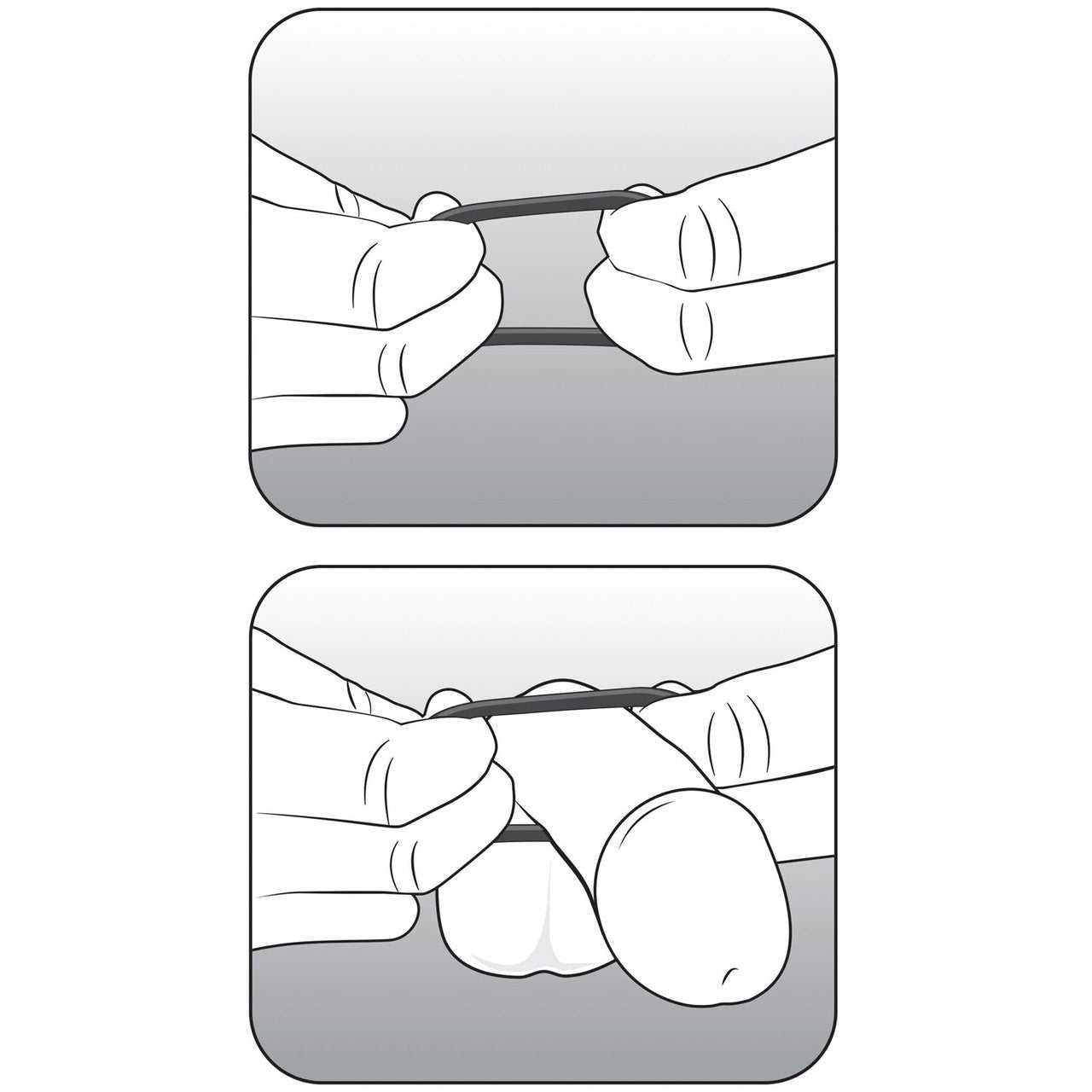 Performance VS4 Pure Premium Silicone Cock Rings By Blush Novelties - Black