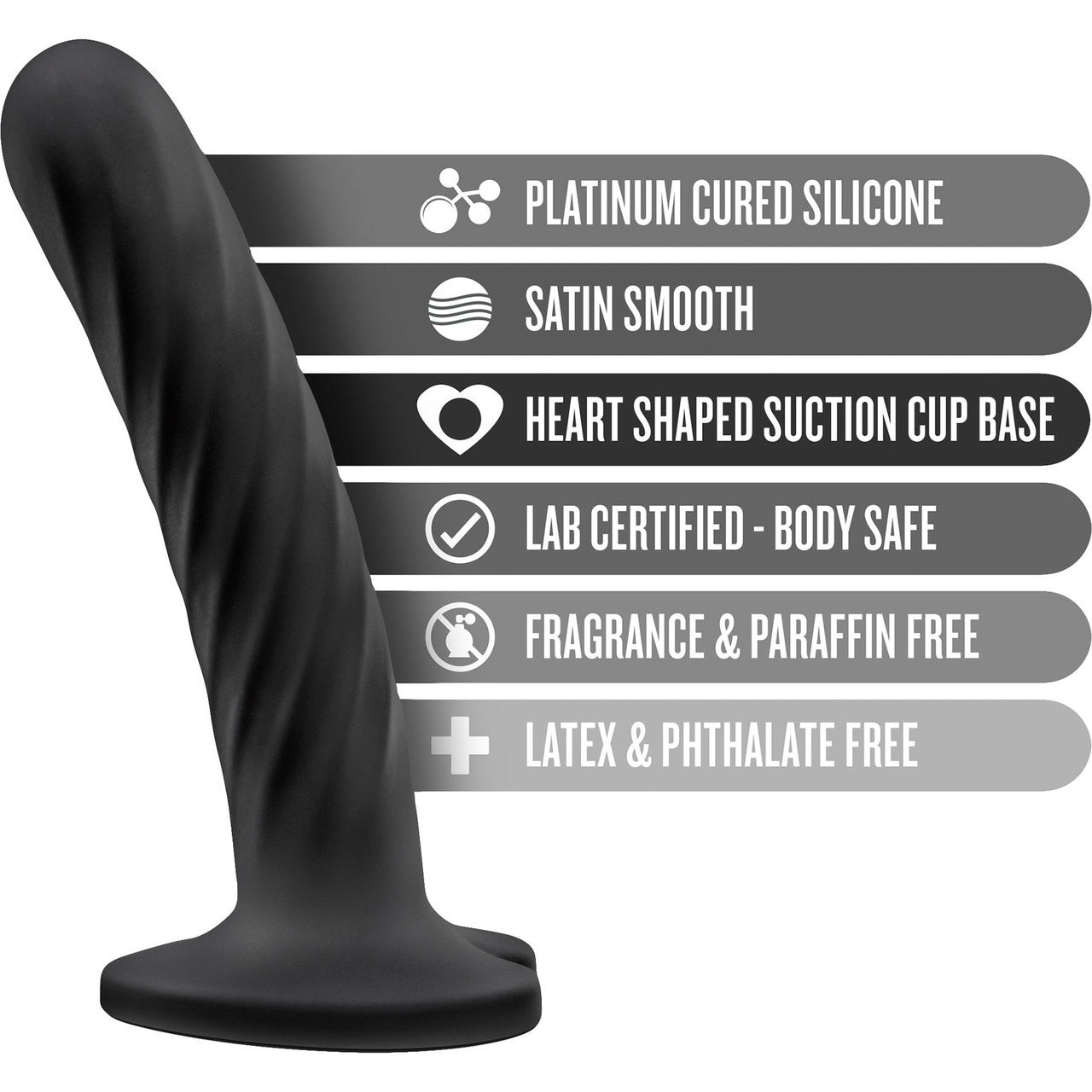 Temptasia Twist Silicone Dildo By Blush - Medium