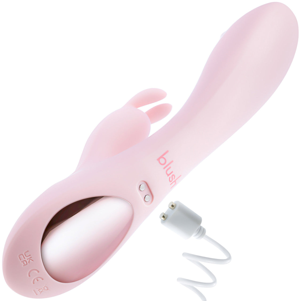Play With Me Fairy Flutter Rechargeable Silicone Rabbit Vibrator With G-Spot Rotating Beads By Blush