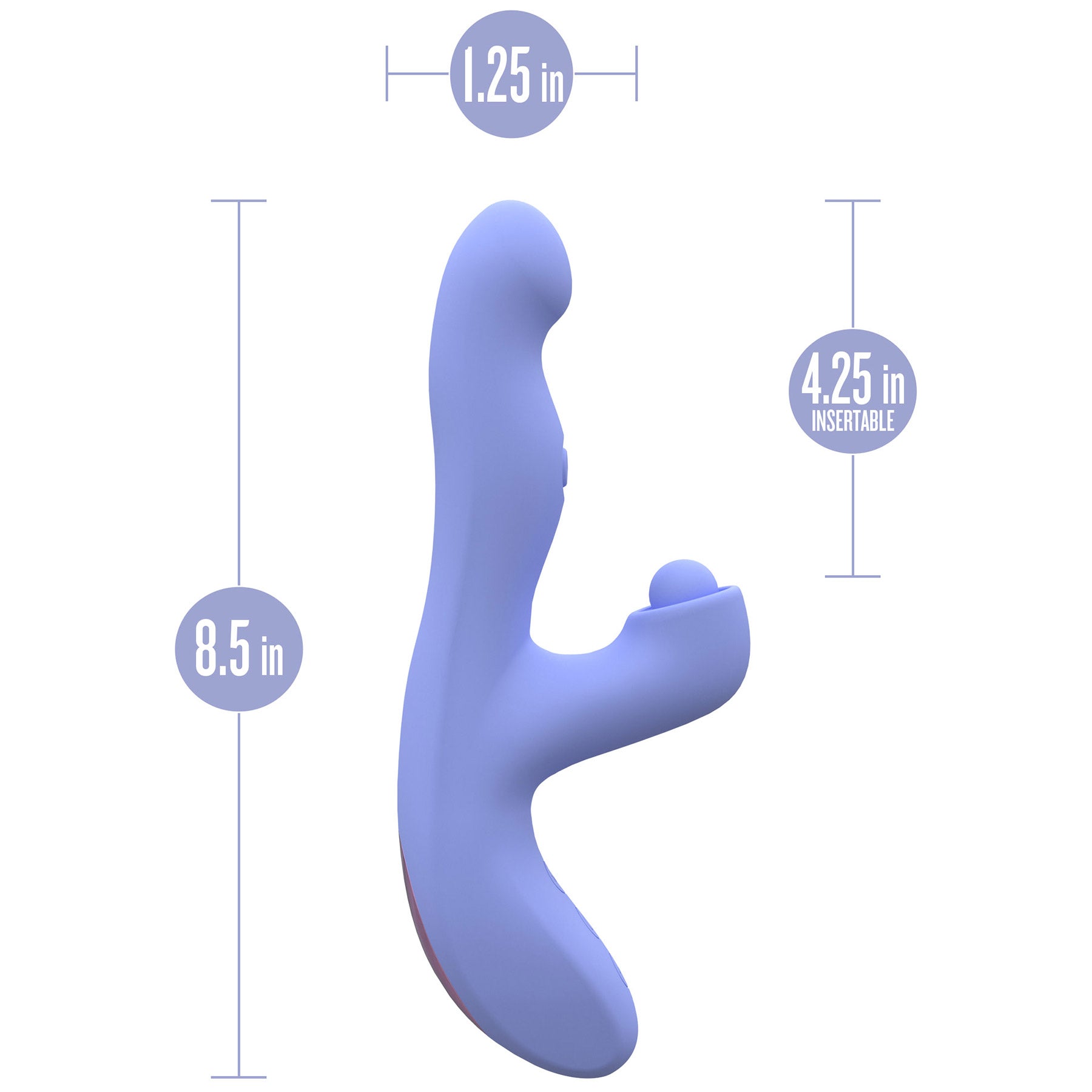 Simone Rechargeable Silicone Warming Tapping Rabbit Vibrator By Blush