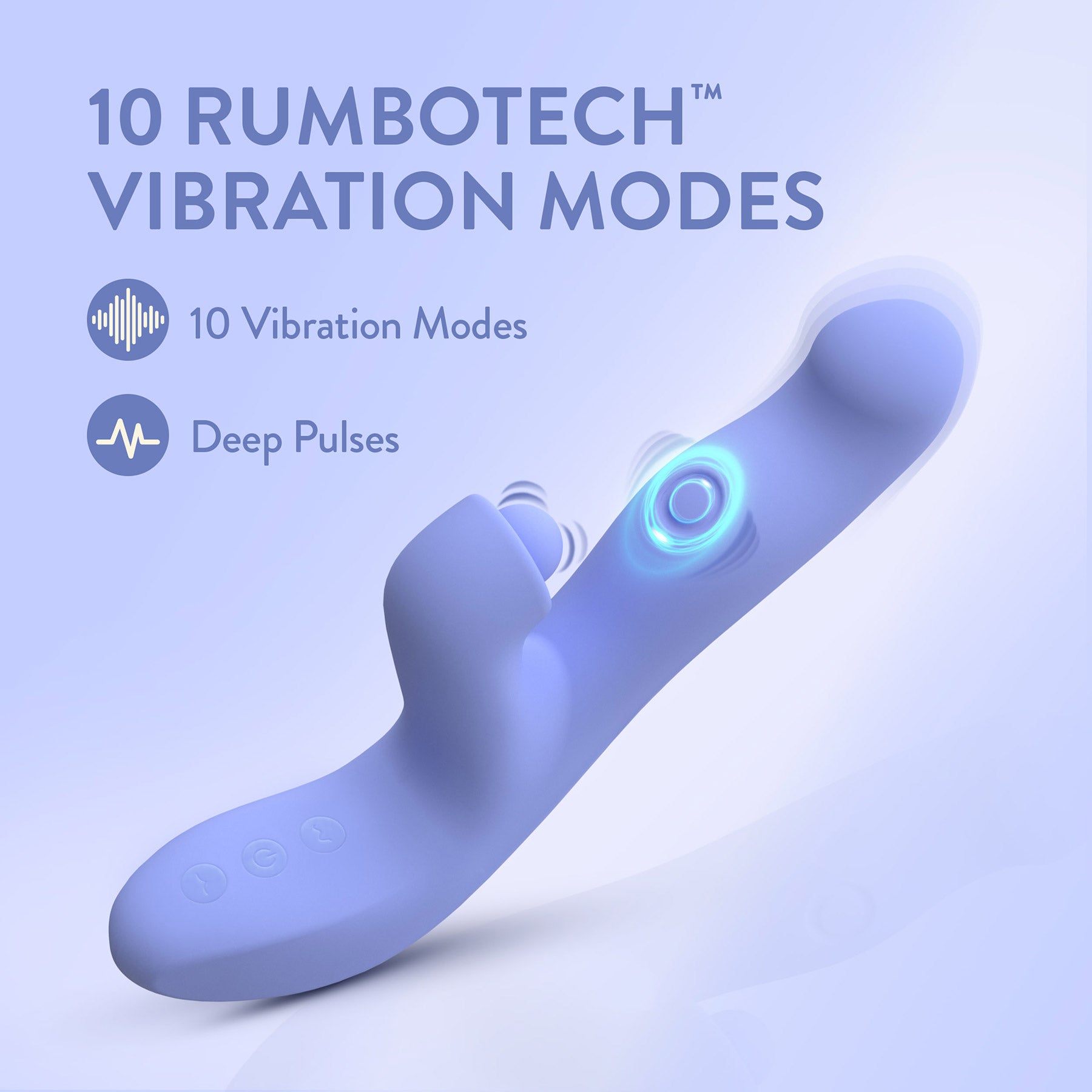 Simone Rechargeable Silicone Warming Tapping Rabbit Vibrator By Blush