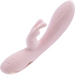 Morgan Rechargeable Silicone Rabbit Dual Stimulation Vibrator By Blush - Pink