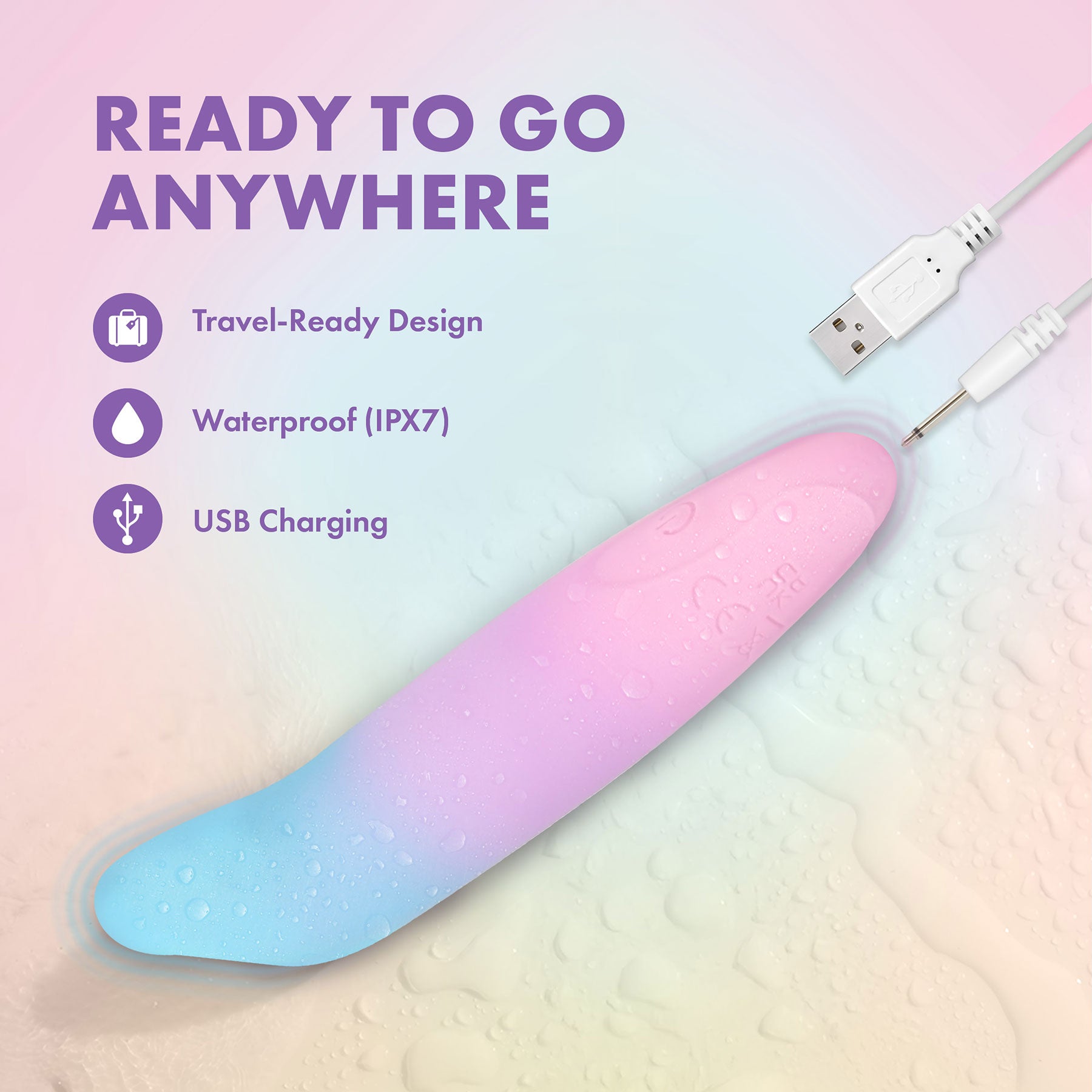 Play With Me Dolphin Kisses Rechargeable Silicone G-Spot Bullet Vibrator By Blush