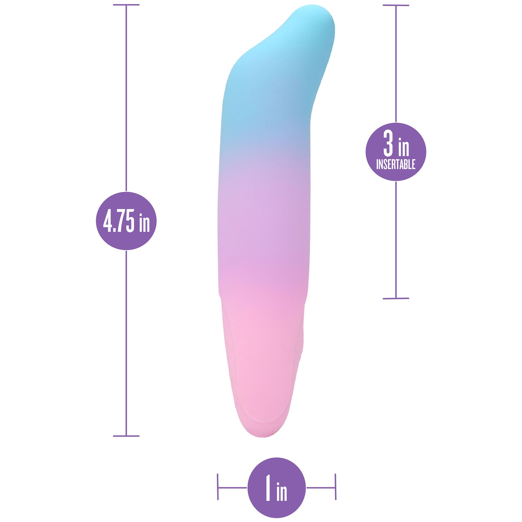 Play With Me Dolphin Kisses Rechargeable Silicone G-Spot Bullet Vibrator By Blush