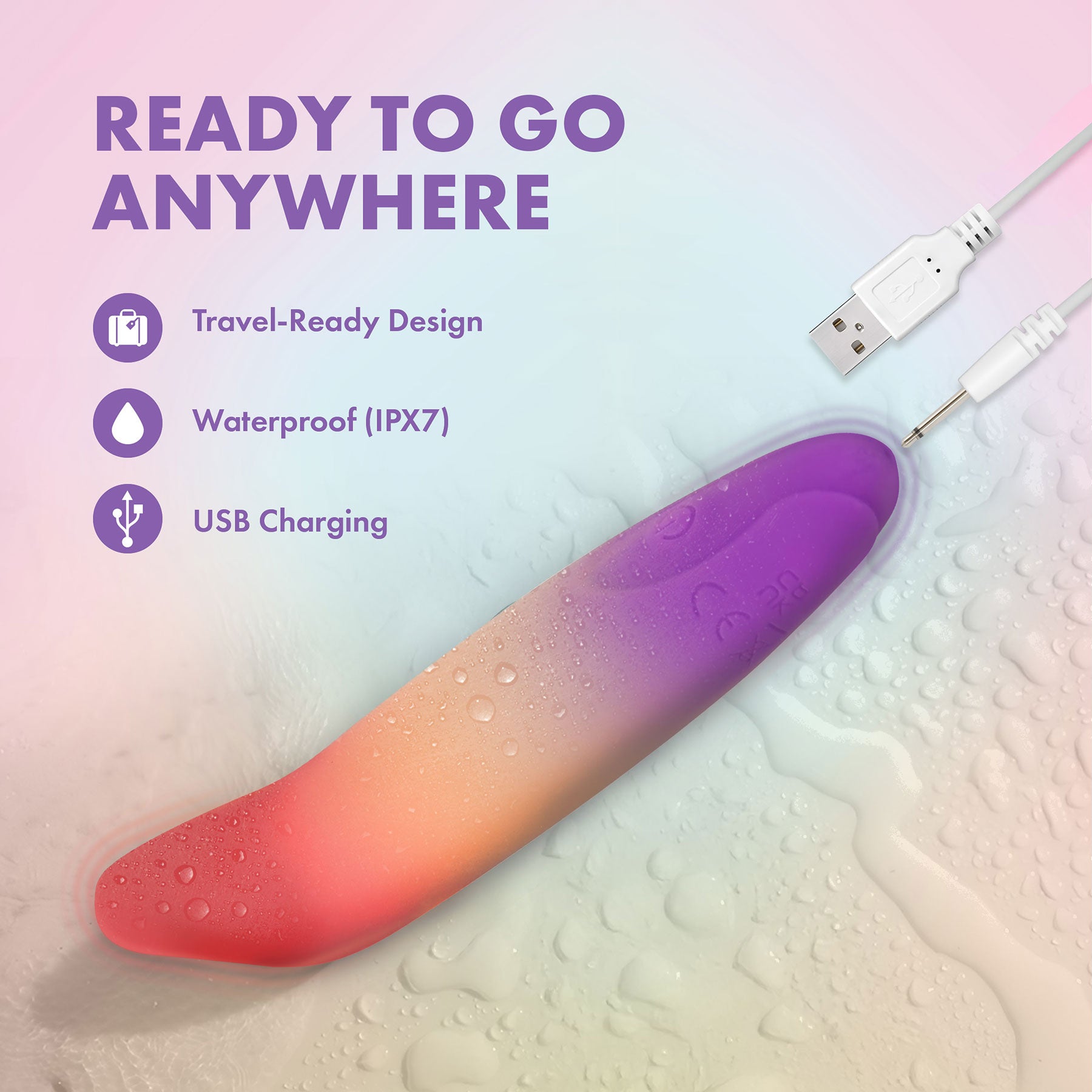 Play With Me Dolphin Dreams Rechargeable Silicone G-Spot Bullet Vibrator By Blush