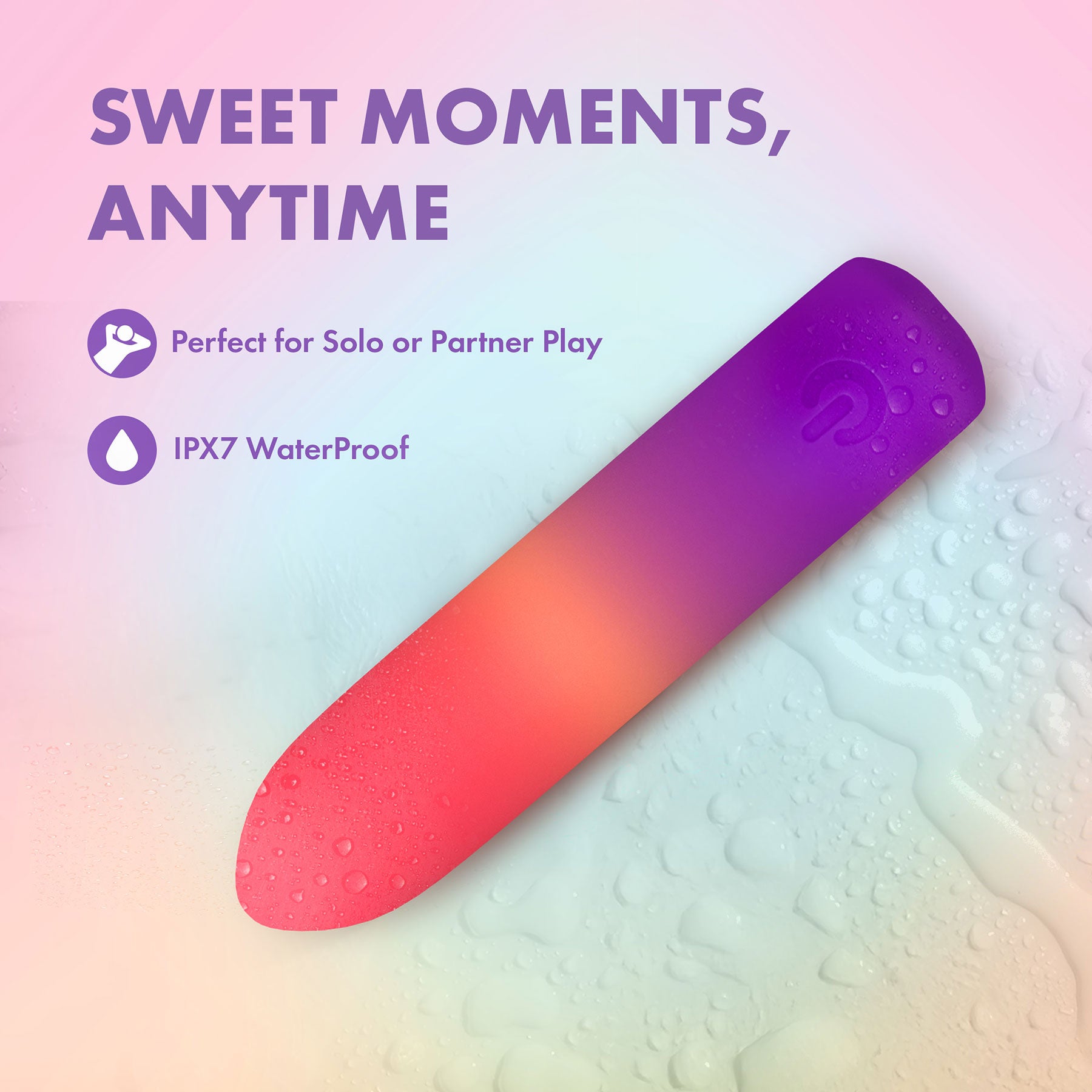 Play With Me Bullet Rechargeable Silicone Vibrator By Blush - Cotton Candy