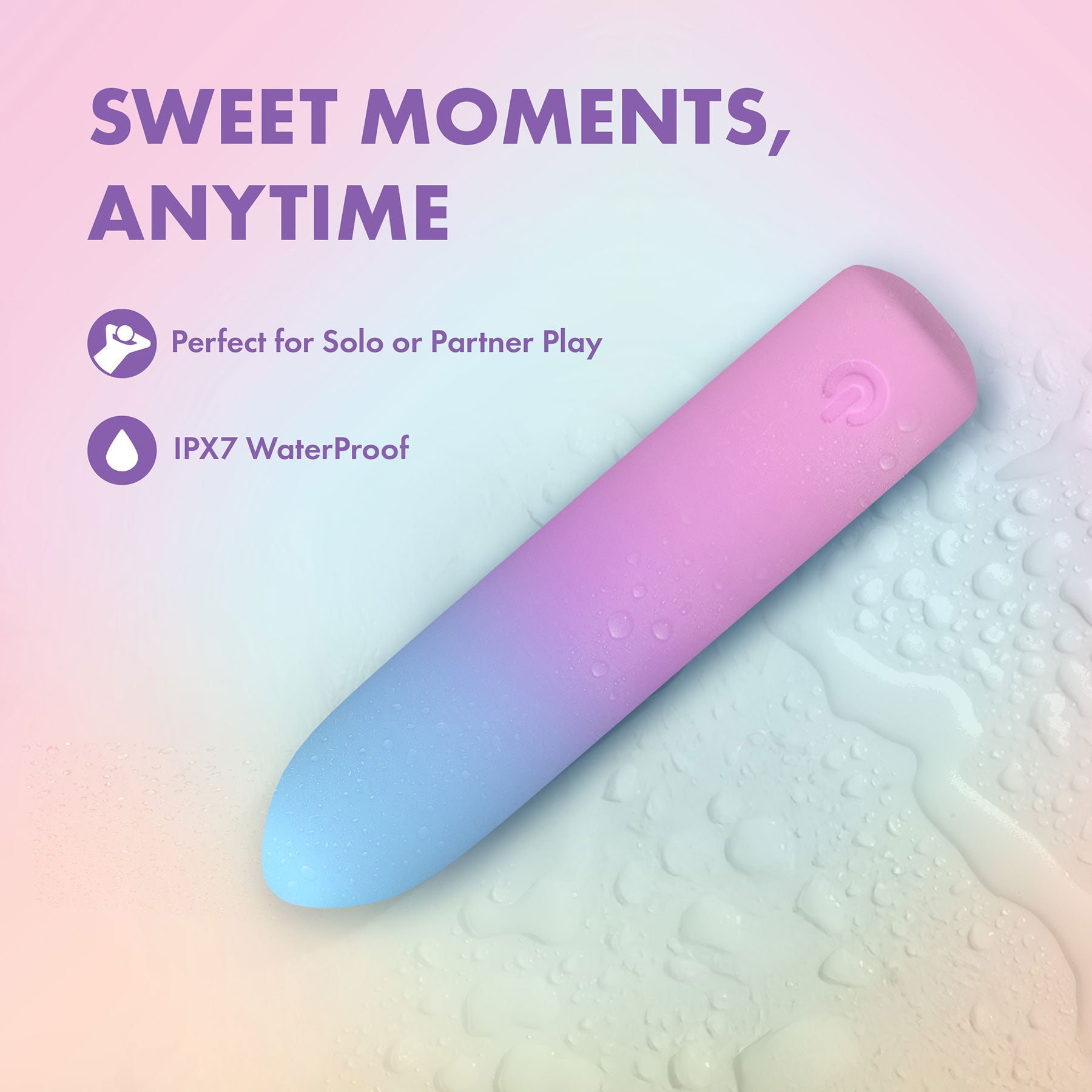 Play With Me Bullet Rechargeable Silicone Vibrator By Blush - Berry Burst