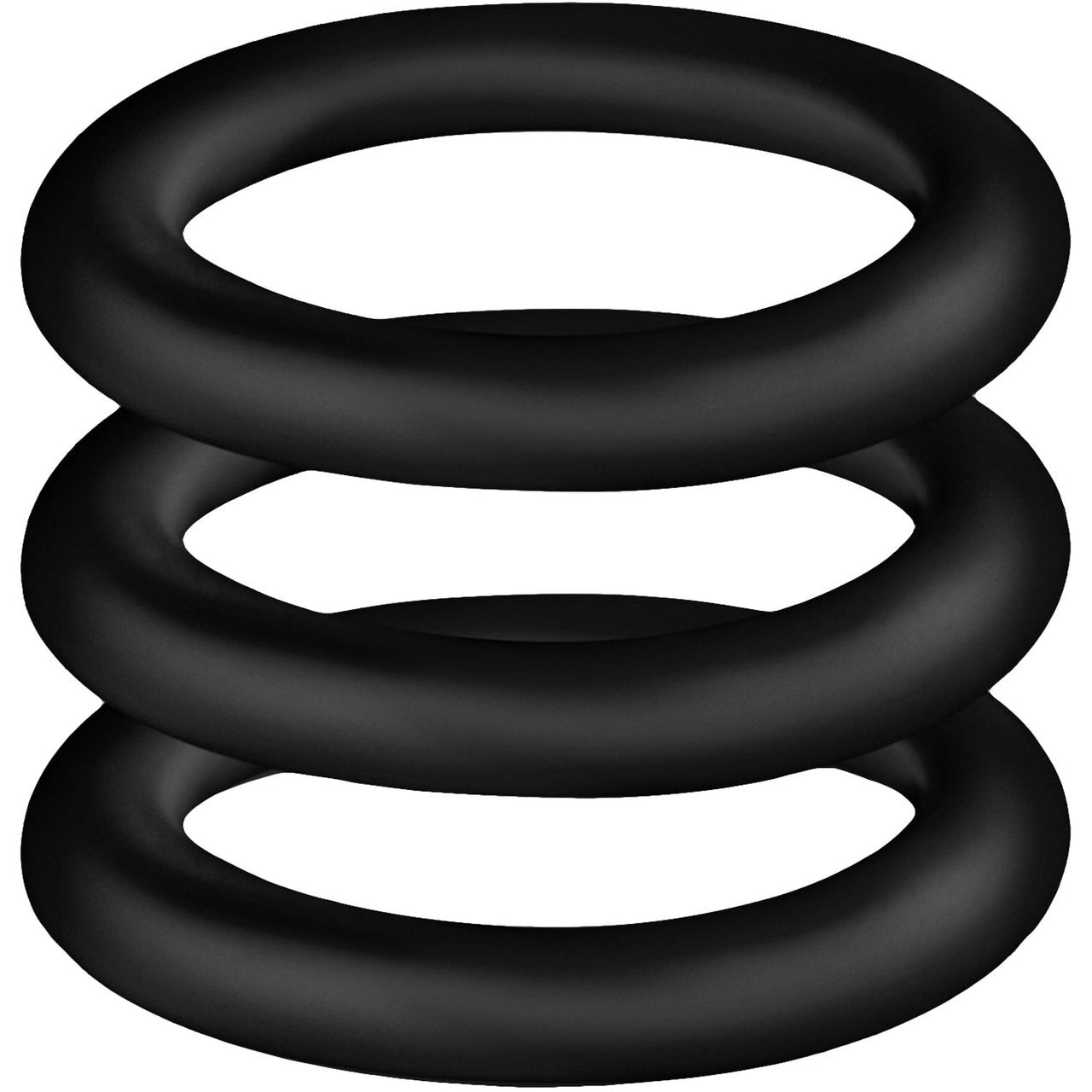 Performance VS2 Pure Premium Small Silicone Cock Rings By Blush Novelties - Black